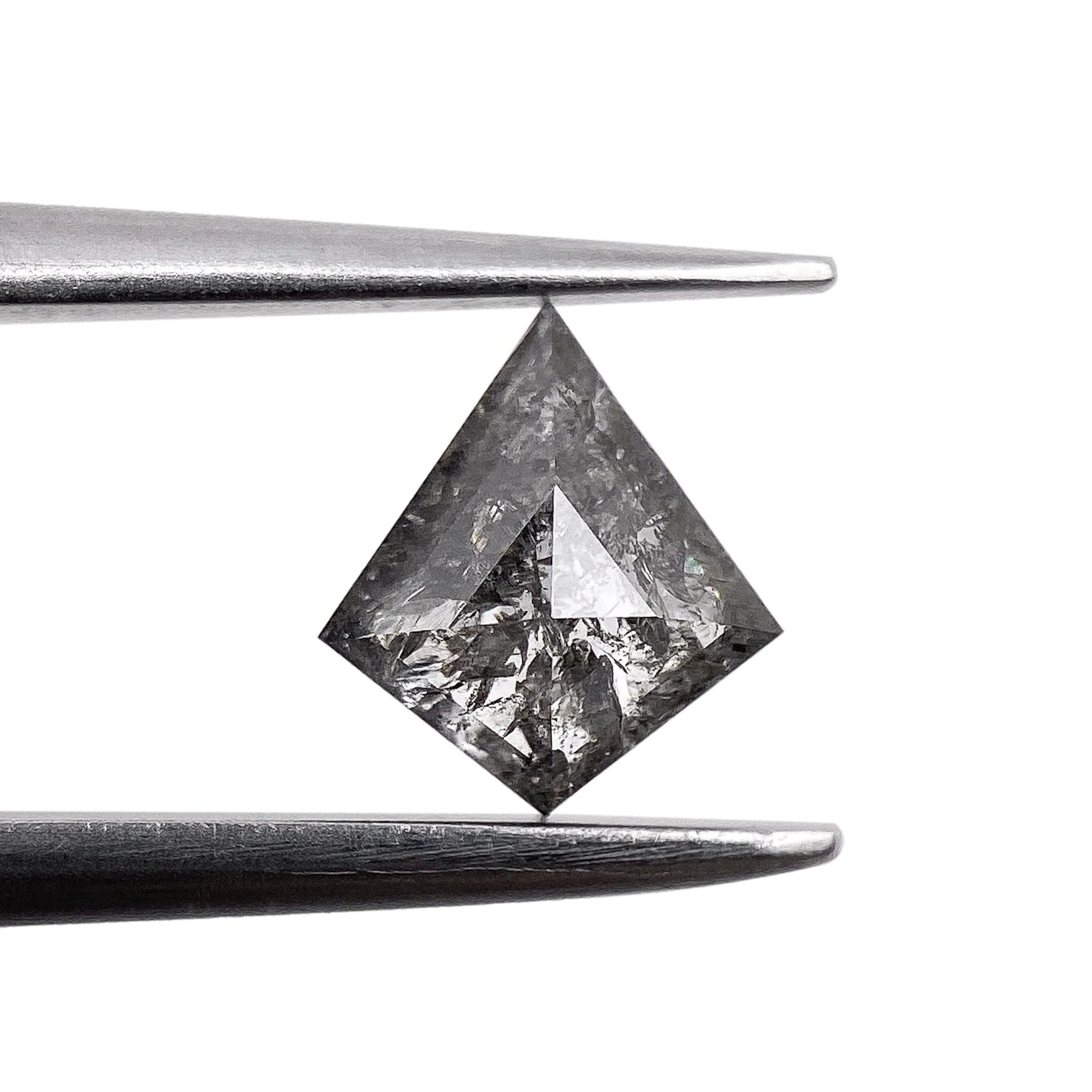 0.61ct | Salt & Pepper Kite Shape Step Cut Diamond - Image 2