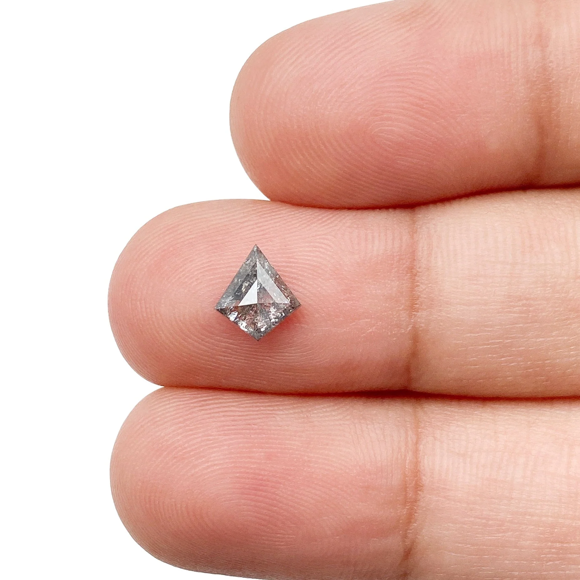 0.61ct | Salt & Pepper Kite Shape Step Cut Diamond - Image 3