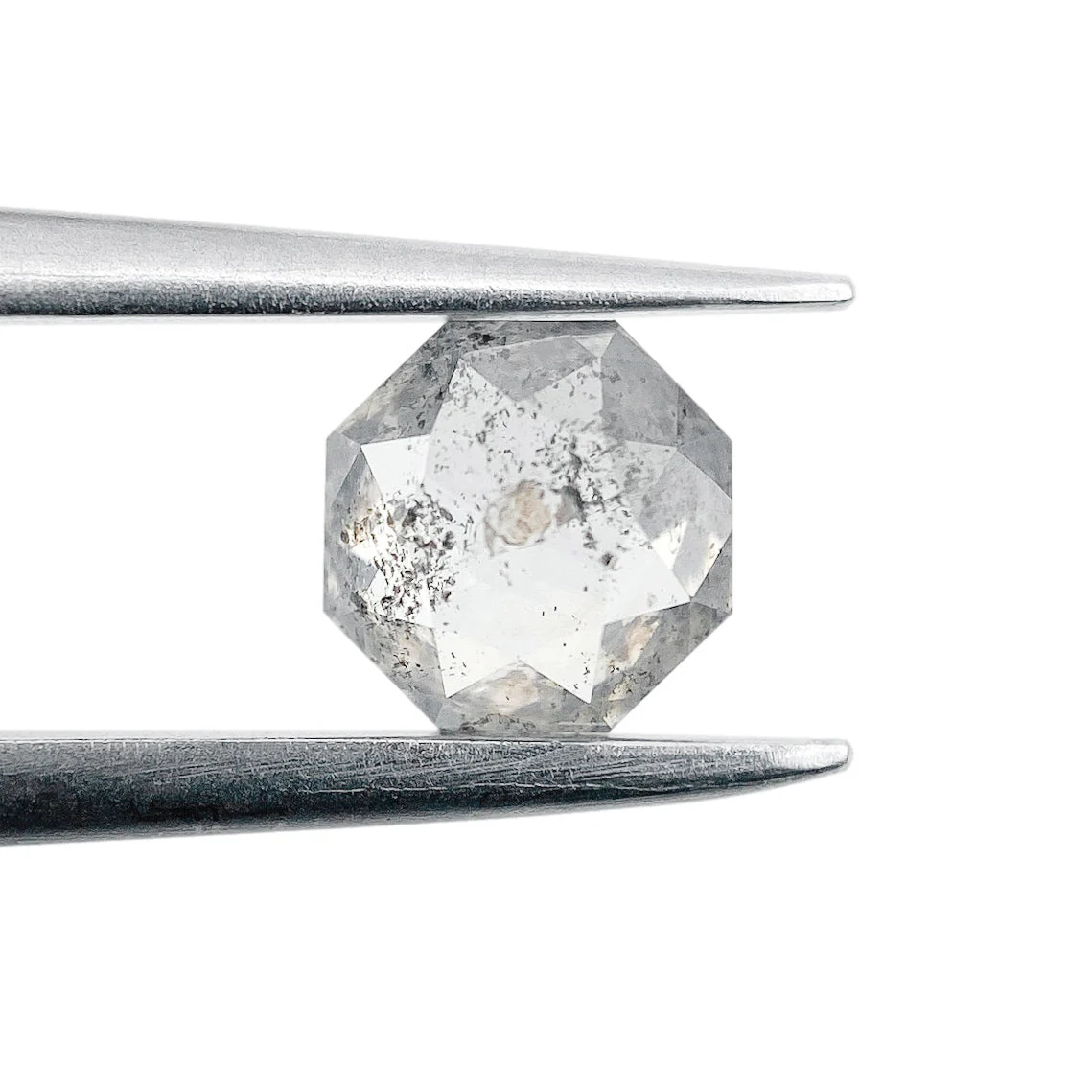0.67ct | Salt & Pepper Octagonal Shape Step Cut Diamond - Image 2