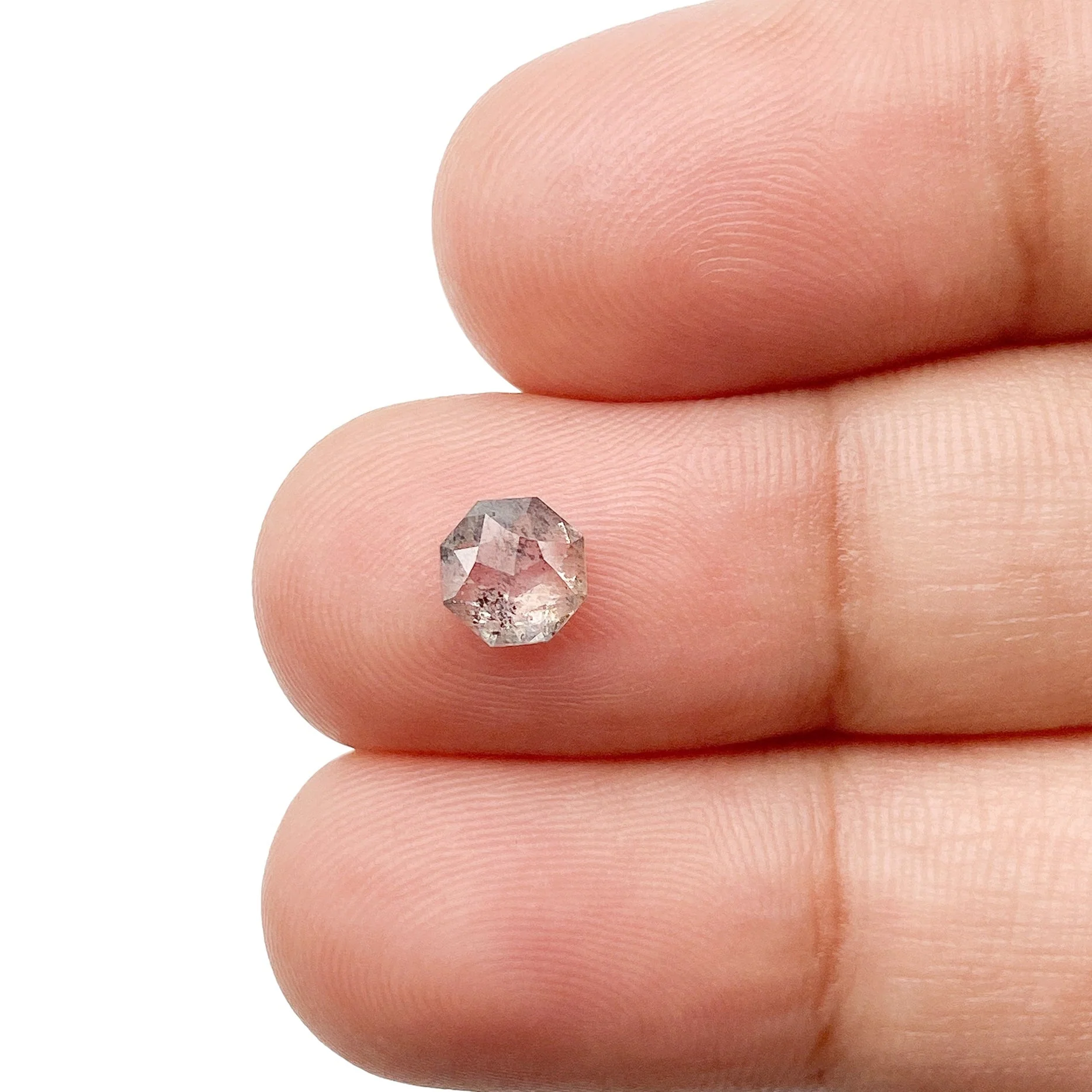 0.67ct | Salt & Pepper Octagonal Shape Step Cut Diamond - Image 3