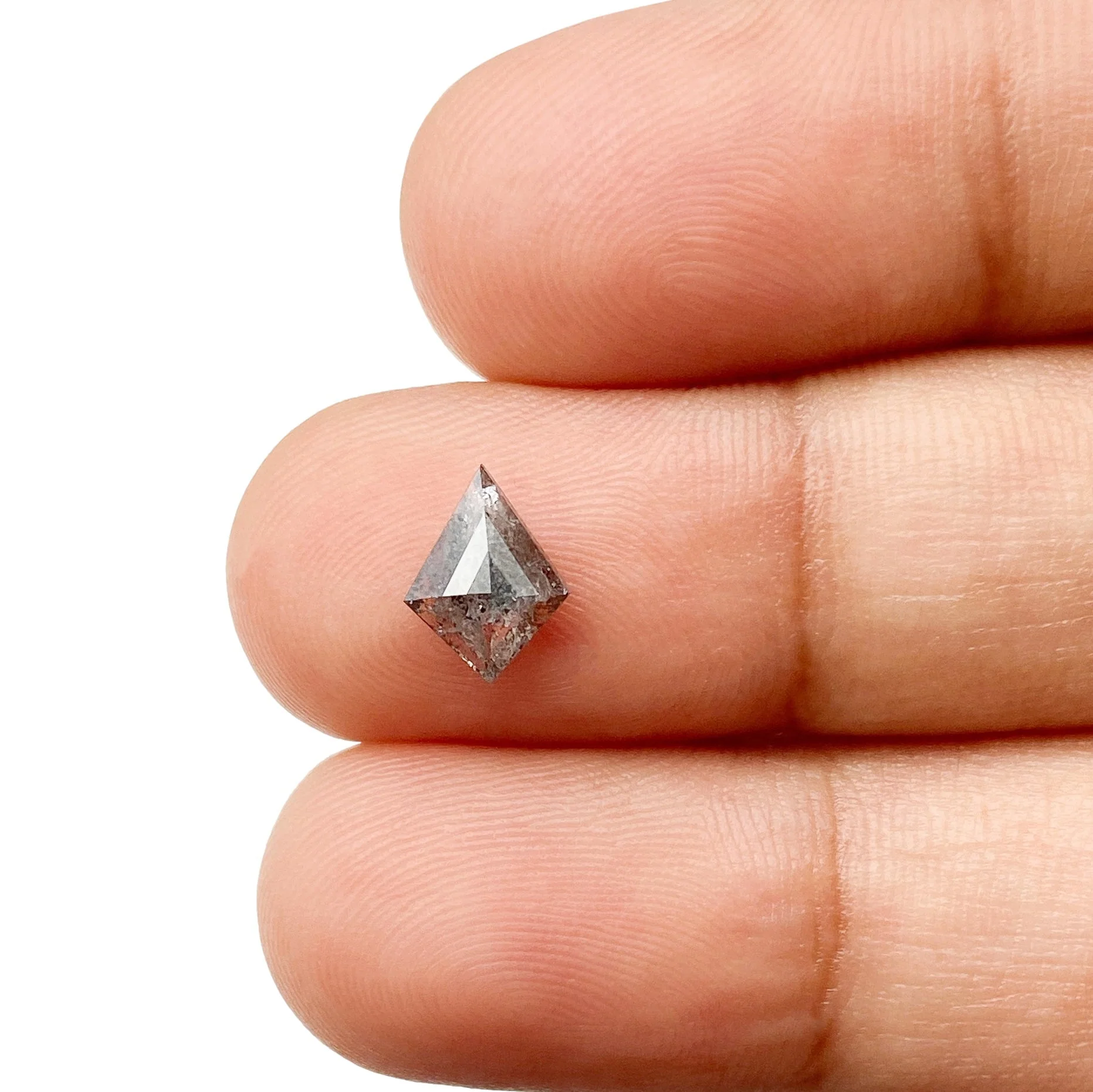 0.68ct | Salt & Pepper Kite Shape Step Cut Diamond - Image 3