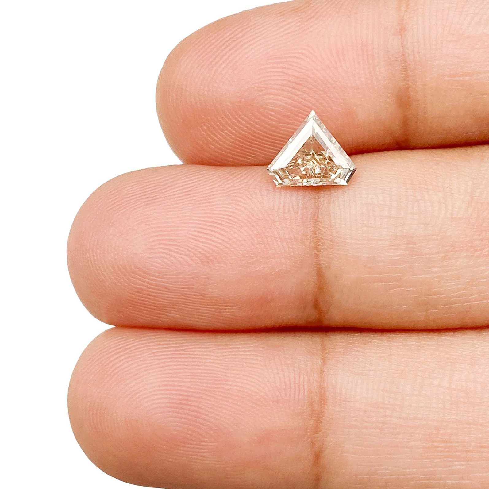 0.72ct | Champagne VS-SI Shield Shape Step Cut Diamond - Image 2