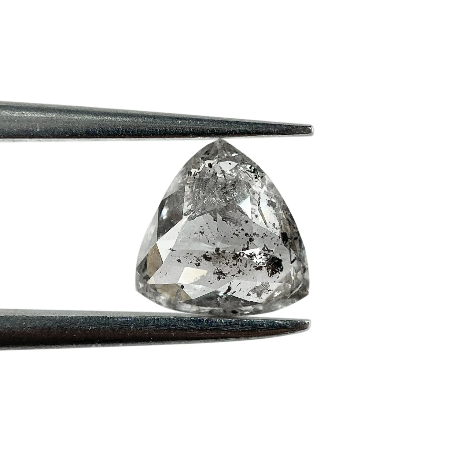 0.81ct | Salt & Pepper Triangular Shape Rose Cut Diamond - Image 2