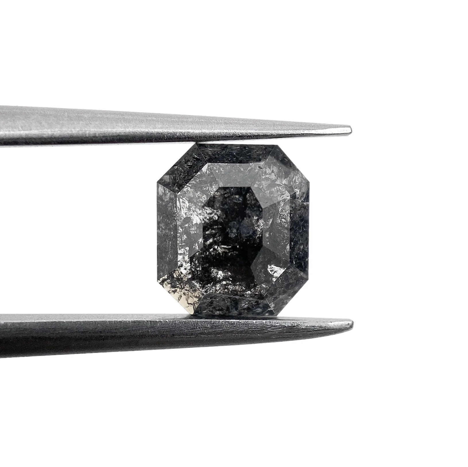 0.90ct | Salt & Pepper Emerald Shape Step Cut Diamond - Image 2