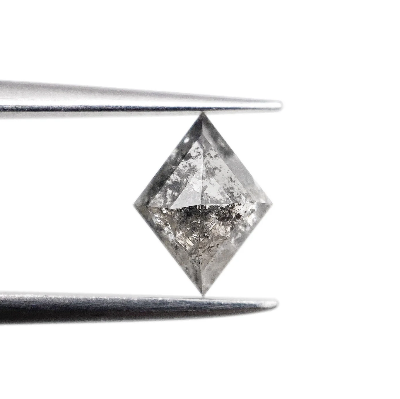 0.97ct | Salt & Pepper Lozenge Shape Step Cut Diamond - Image 2