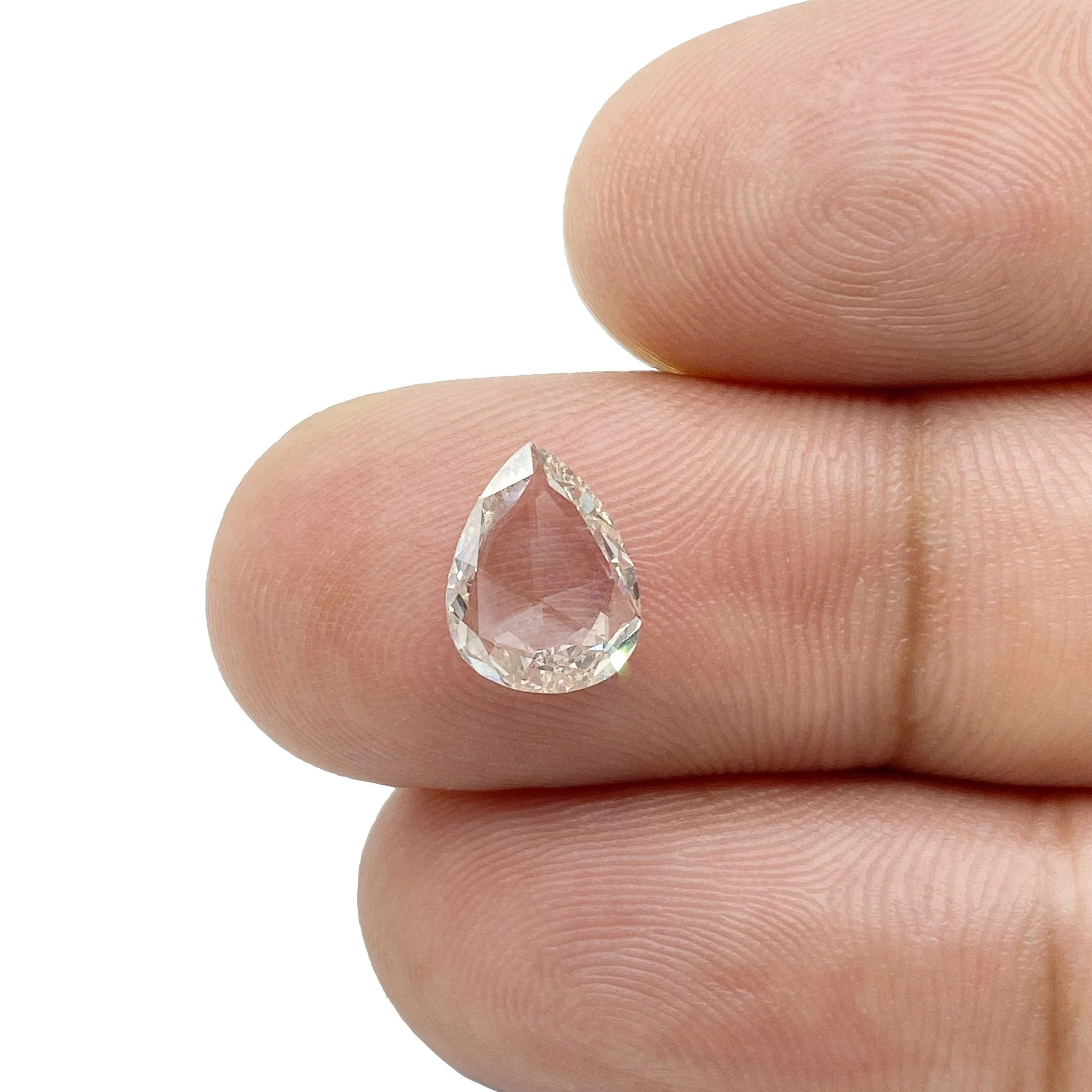 0.99ct | Champagne VS Pear Shape Rose Cut Diamond - Image 3