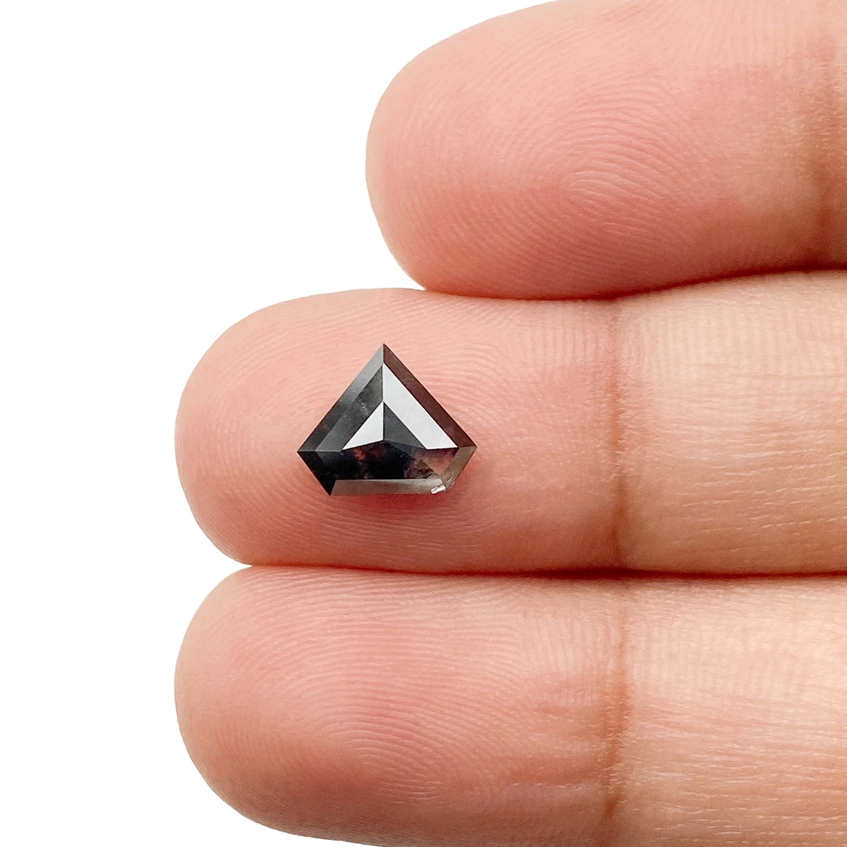 1.06ct | Salt & Pepper Shield Shape Step Cut Diamond - Image 3
