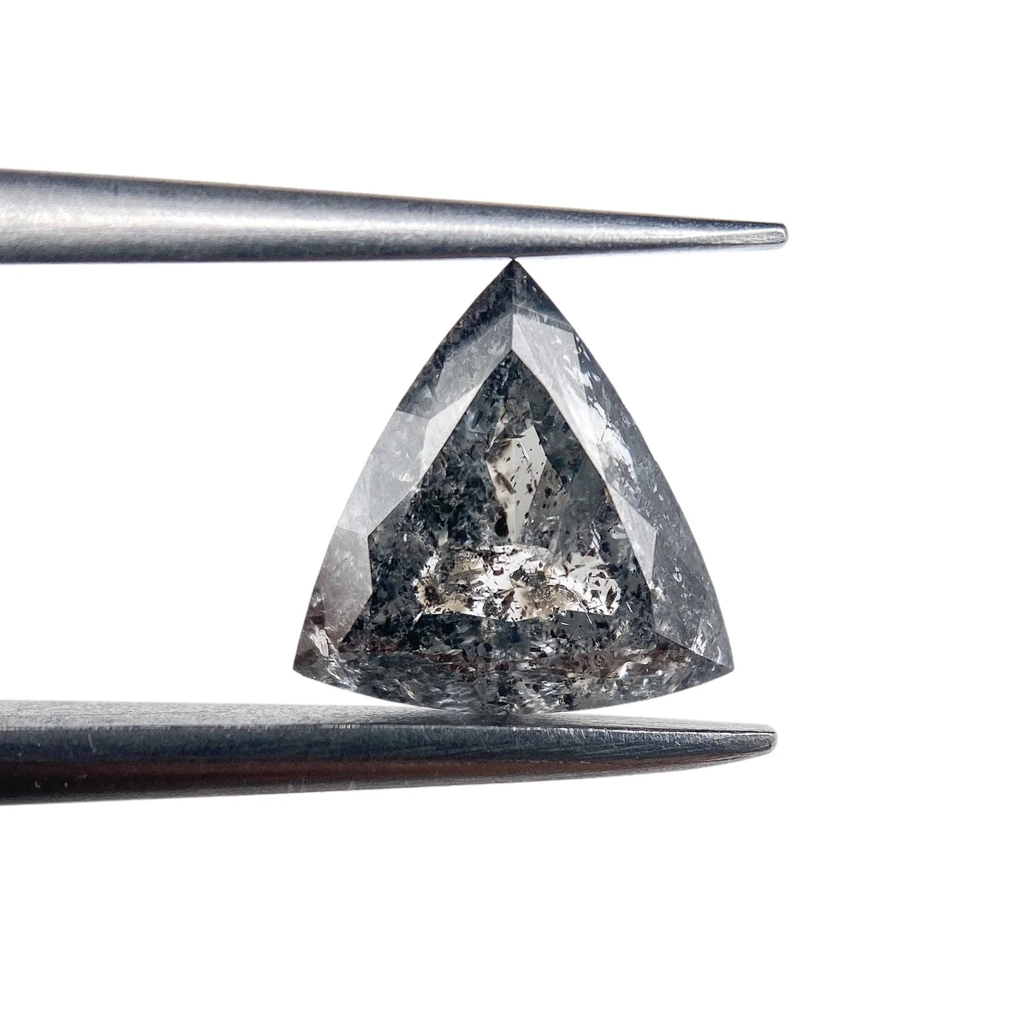 1.06ct | Salt & Pepper Triangular Shape Rose Cut Diamond - Image 2