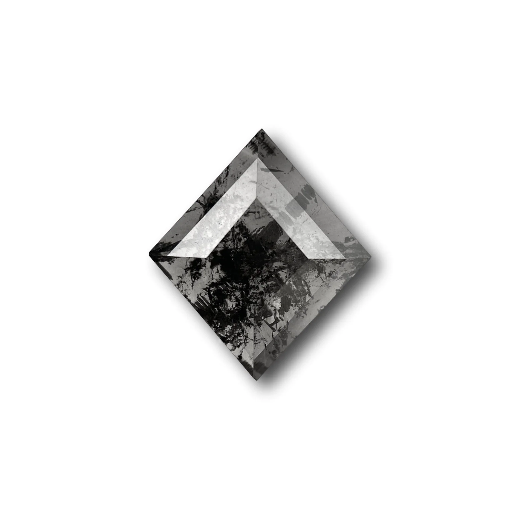 1.29ct | Salt & Pepper Lozenge Shape Rose Cut Diamond