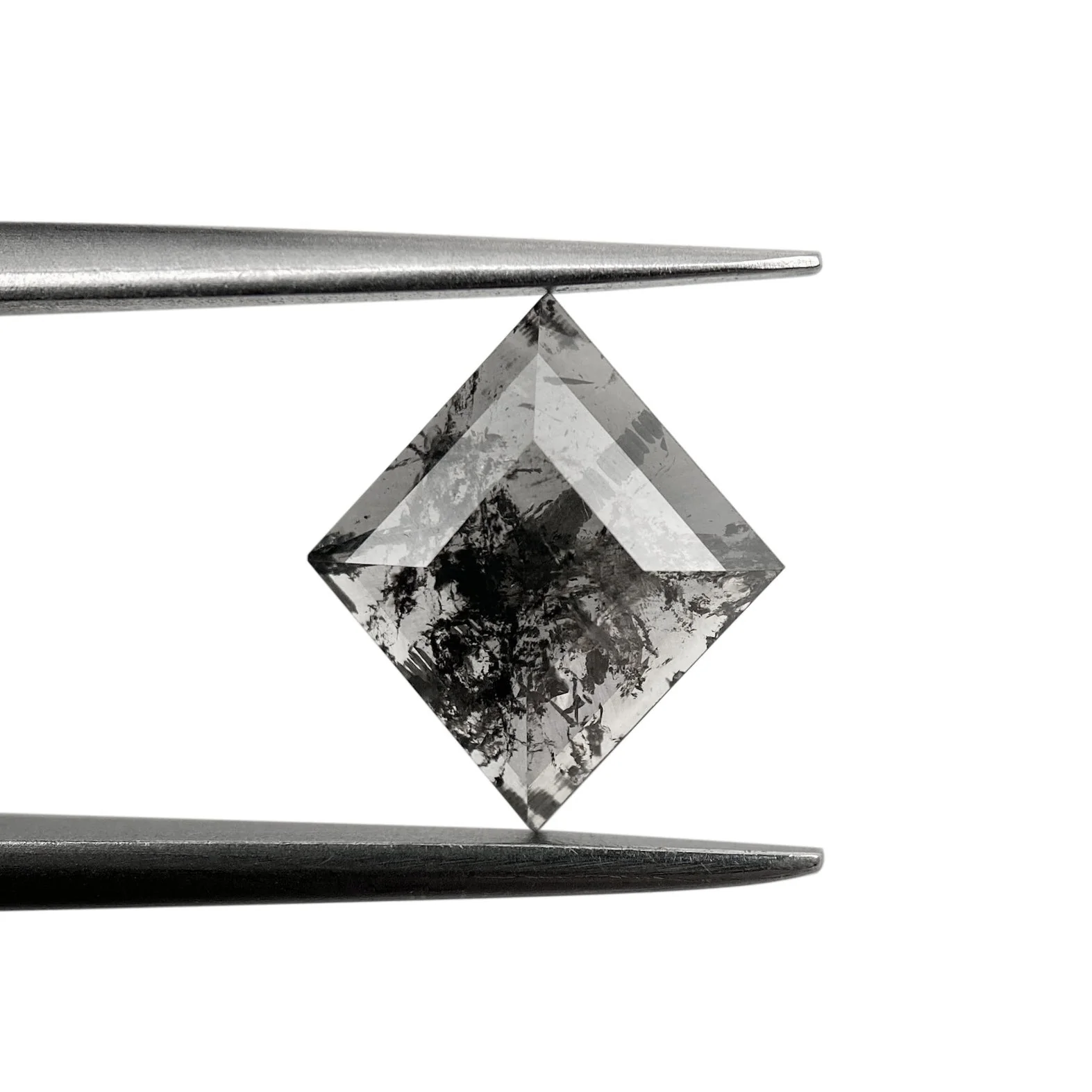 1.29ct | Salt & Pepper Lozenge Shape Rose Cut Diamond - Image 2