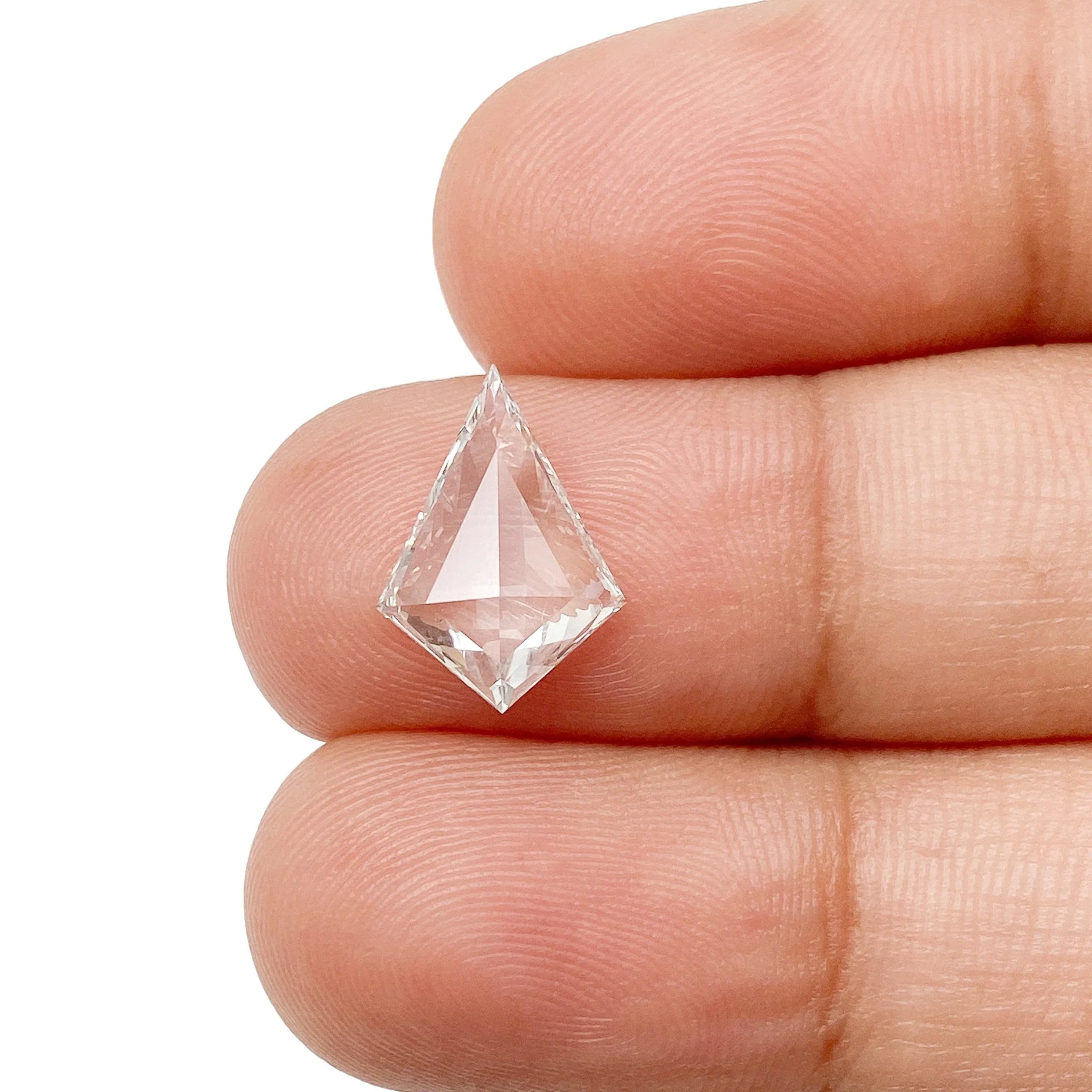 1.38ct | H/VVS2 Kite Shape Rose Cut Lab Diamond (IGI) - Image 3