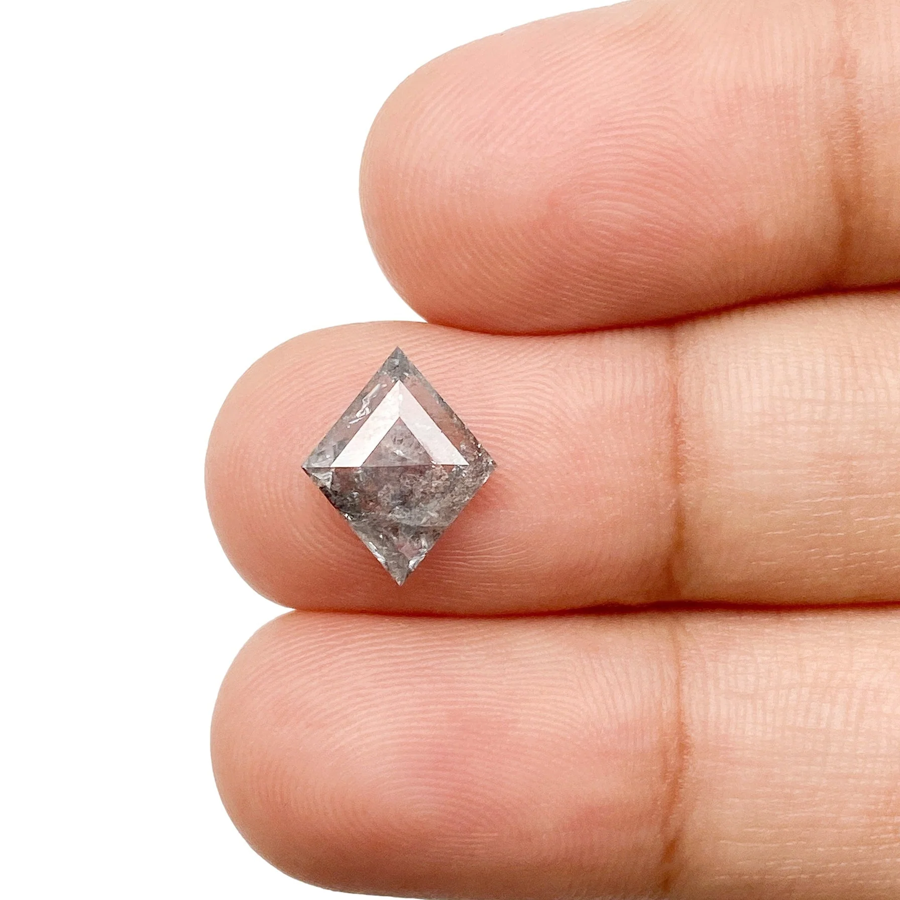 1.40ct | Salt & Pepper Lozenge Shape Step Cut Diamond - Image 3