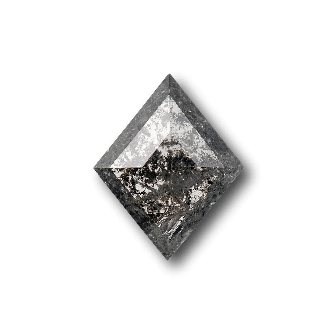 1.48ct | Salt & Pepper Lozenge Shape Rose Cut Diamond