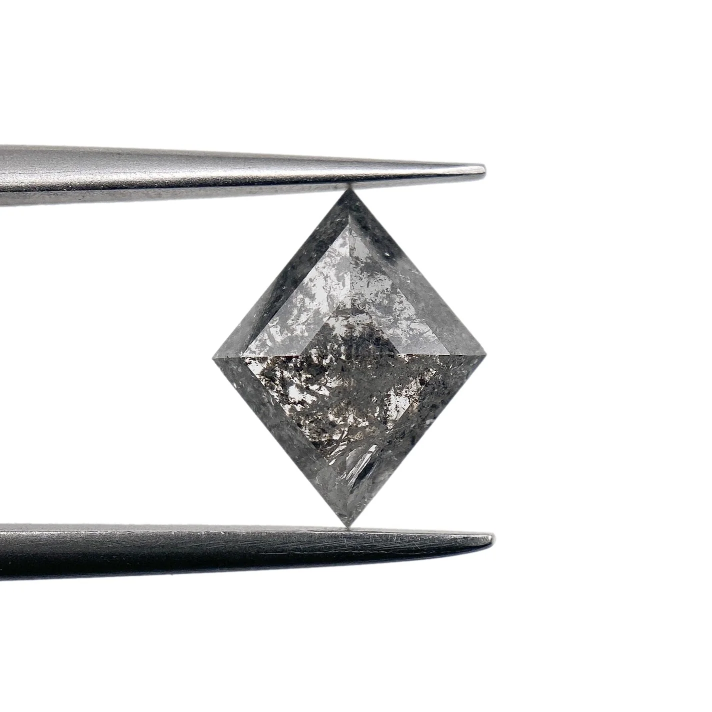 1.48ct | Salt & Pepper Lozenge Shape Rose Cut Diamond - Image 2