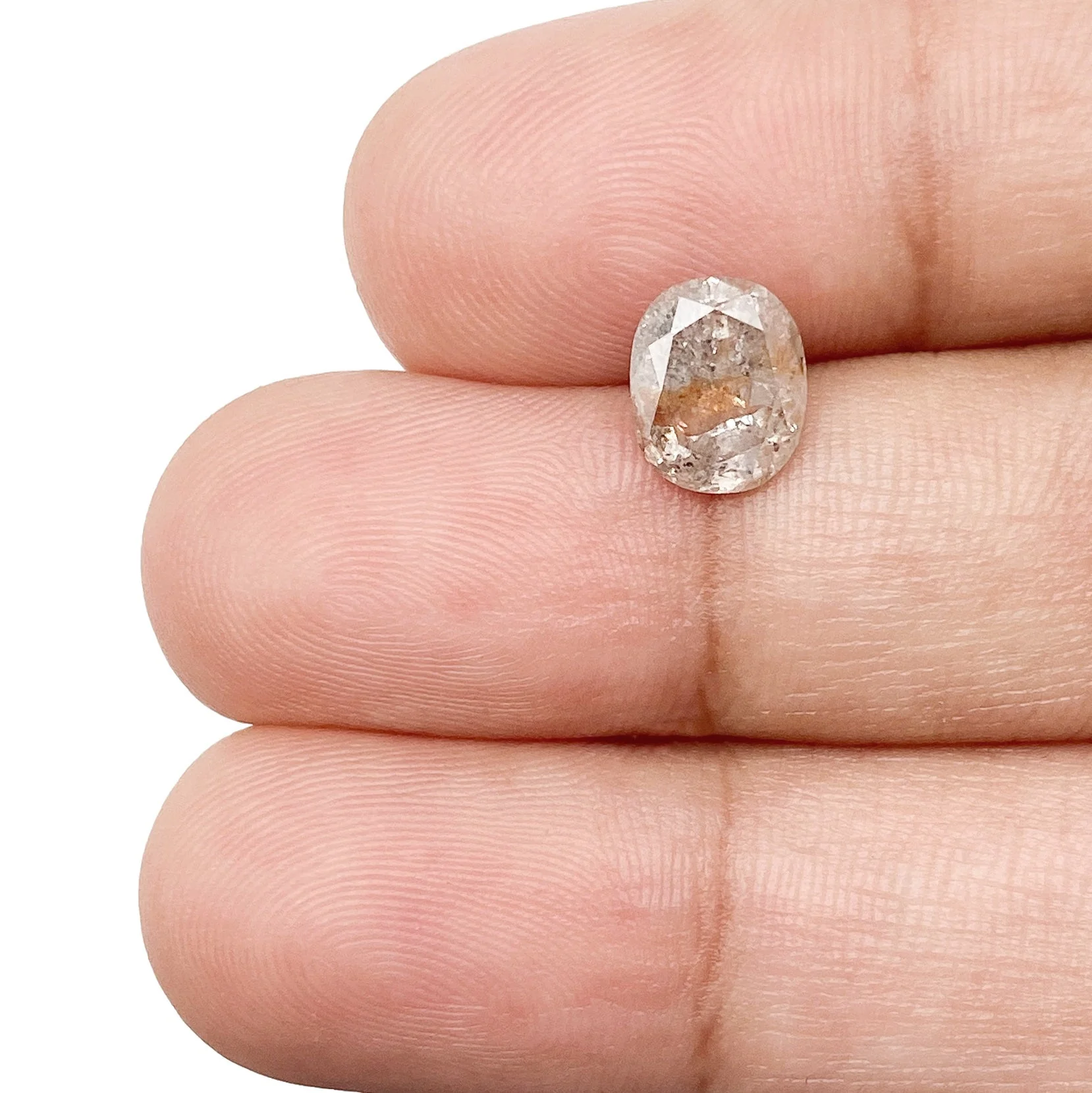 1.49ct | Rustic Reddish Salt & Pepper Cushion Shape Brilliant Cut Diamond - Image 3