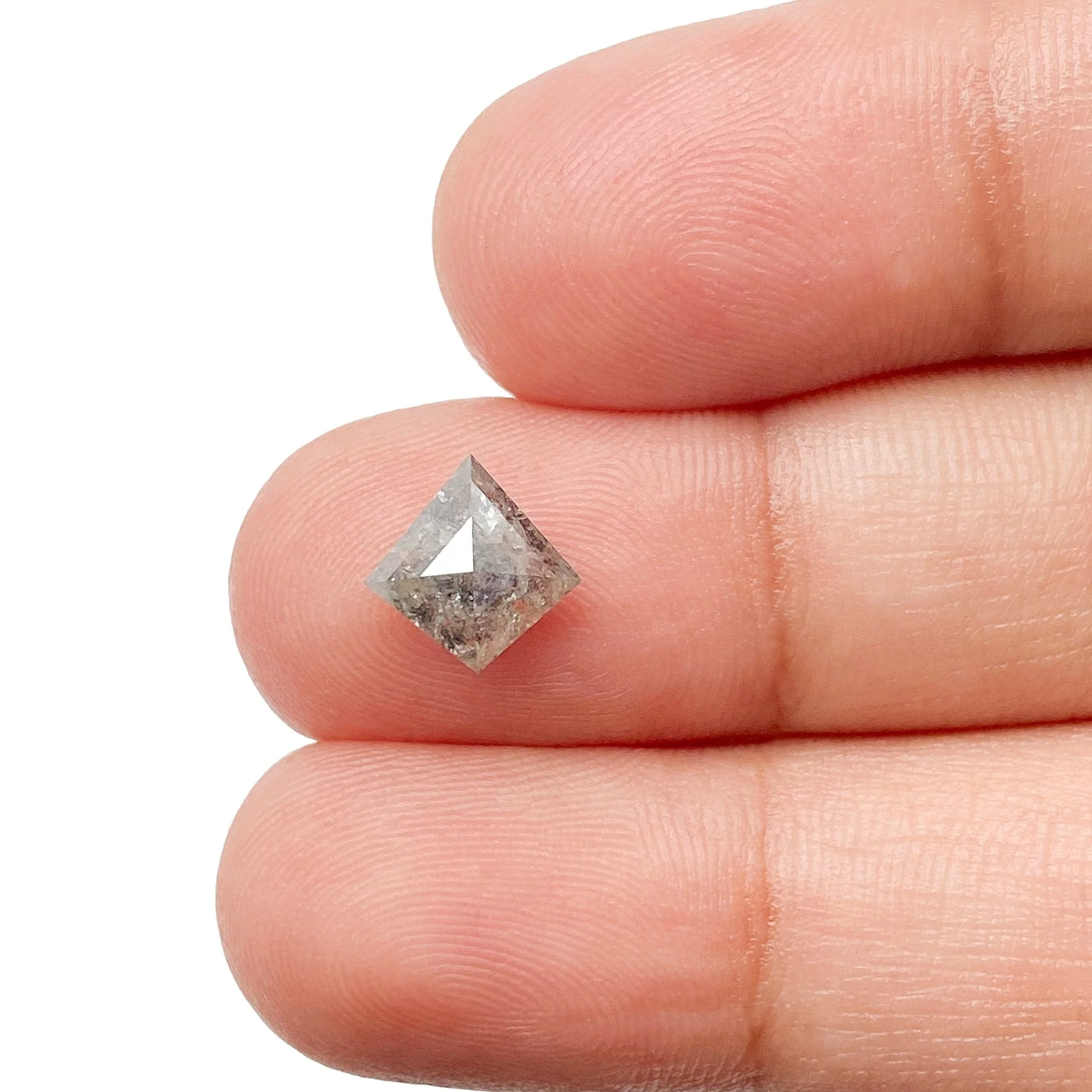 1.55ct | Salt & Pepper Kite Shape Step Cut Diamond - Image 3