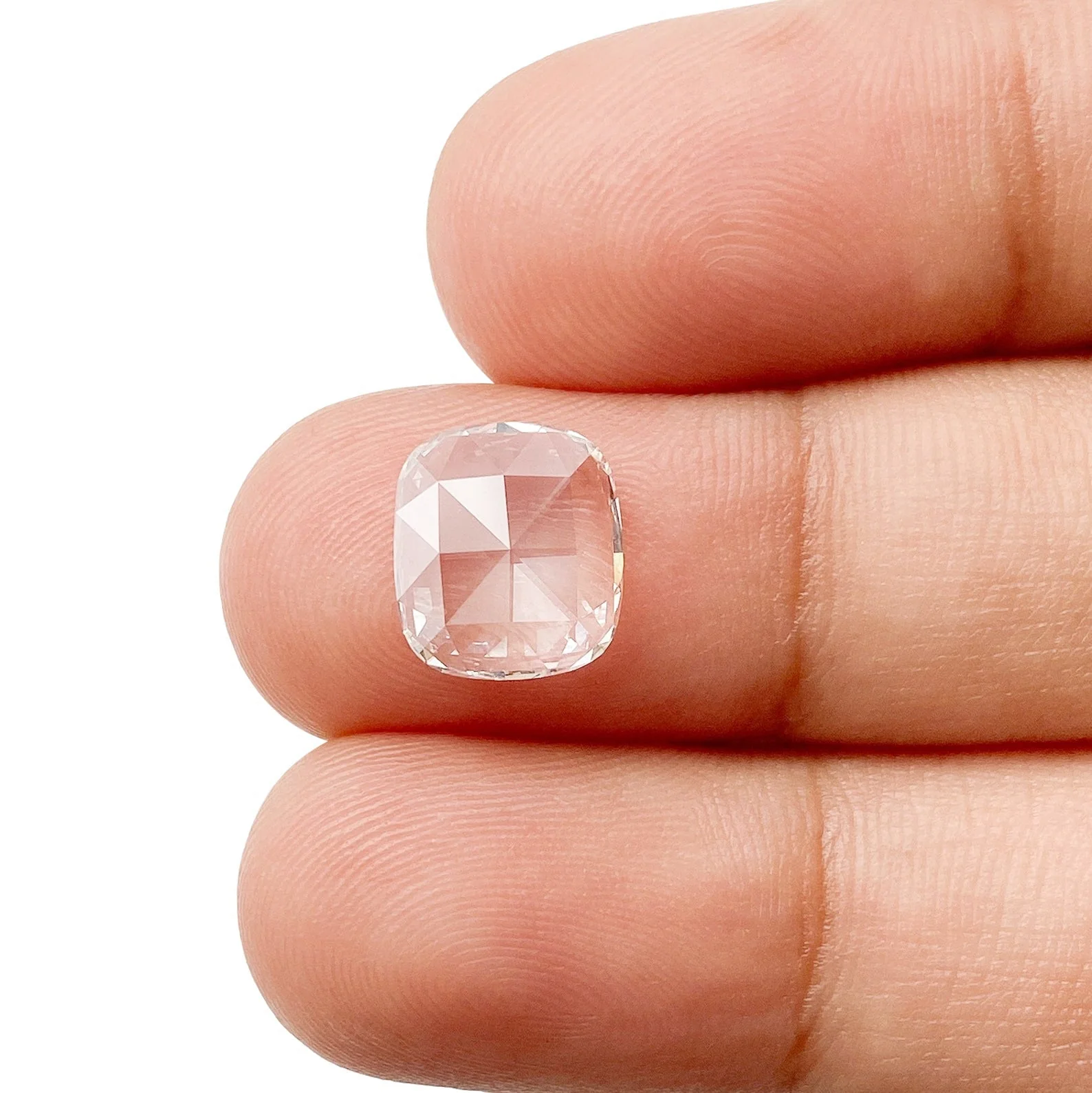 1.60ct | F/VS1 Cushion Shape Rose Cut Lab Diamond (IGI) - Image 3