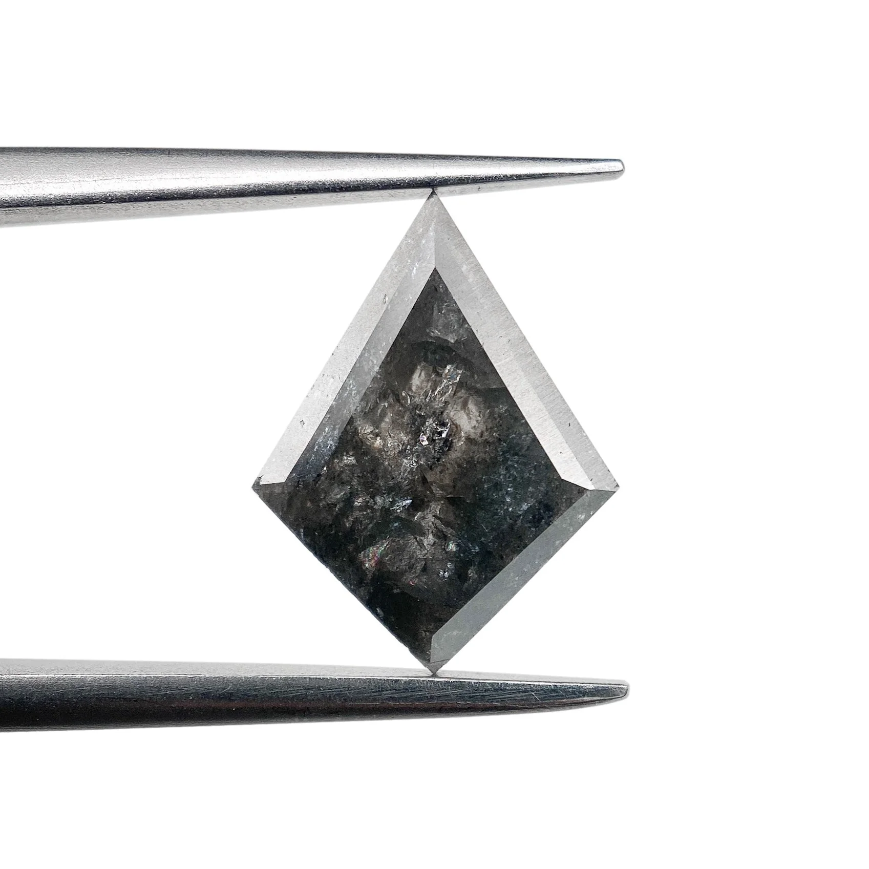 1.64ct | Salt & Pepper Kite Shape Rose Cut Diamond - Image 2