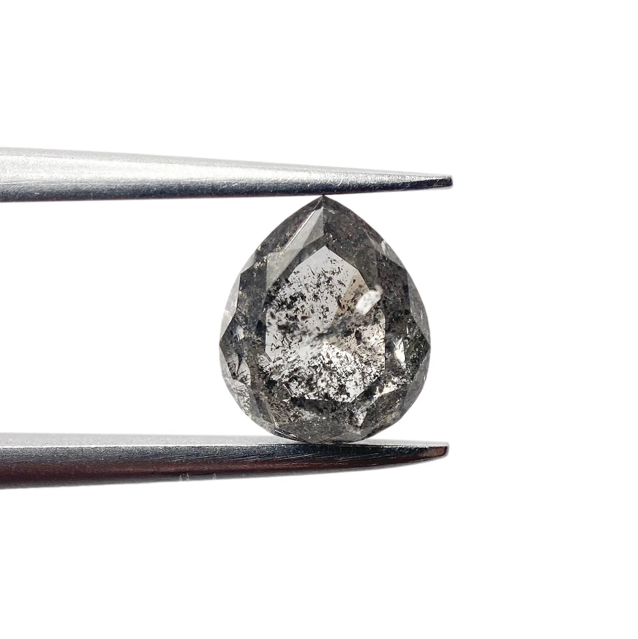 1.64ct | Salt & Pepper Pear Shape Brilliant Cut Diamond - Image 2