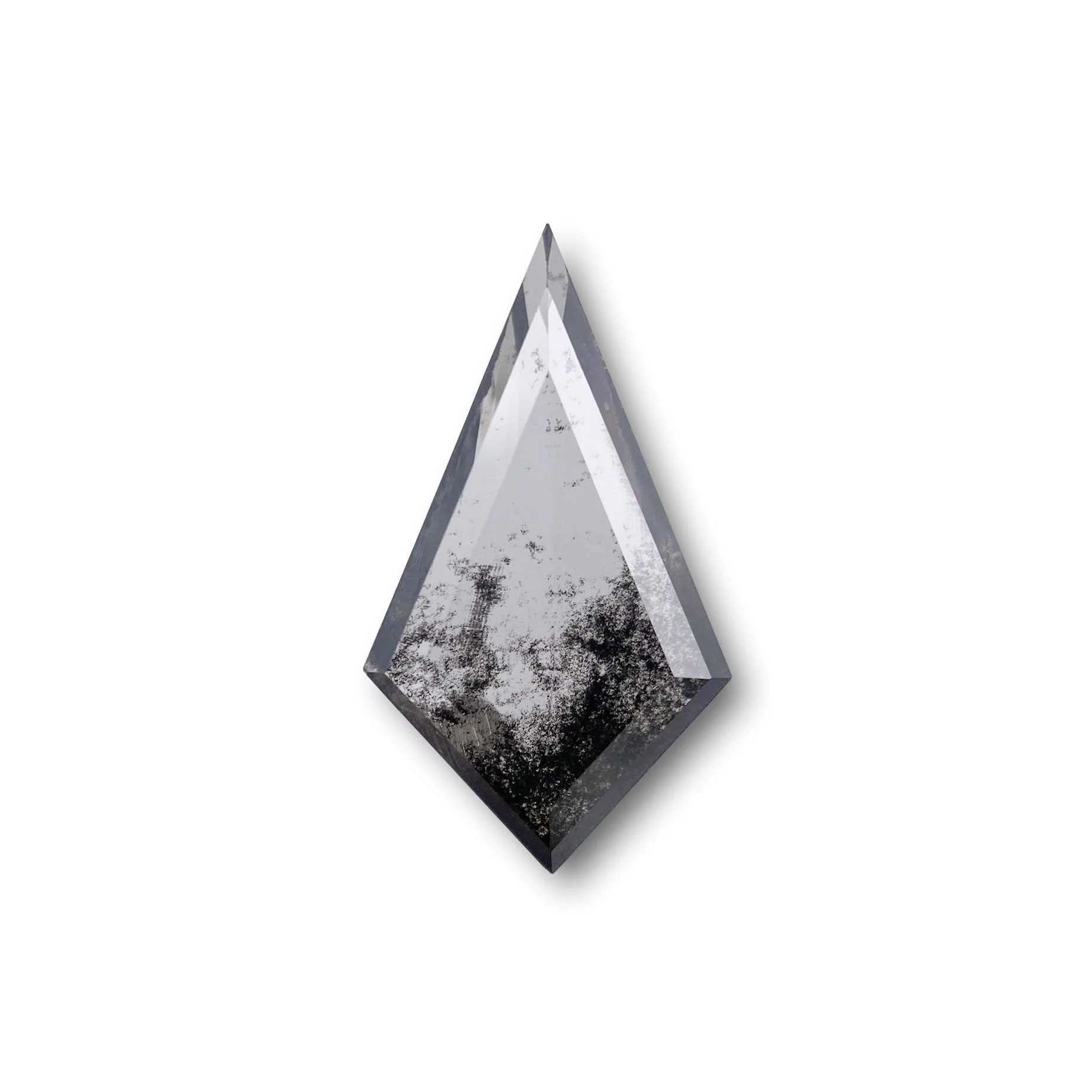 1.76ct | Salt & Pepper Kite Shape Step Cut Lab Diamond