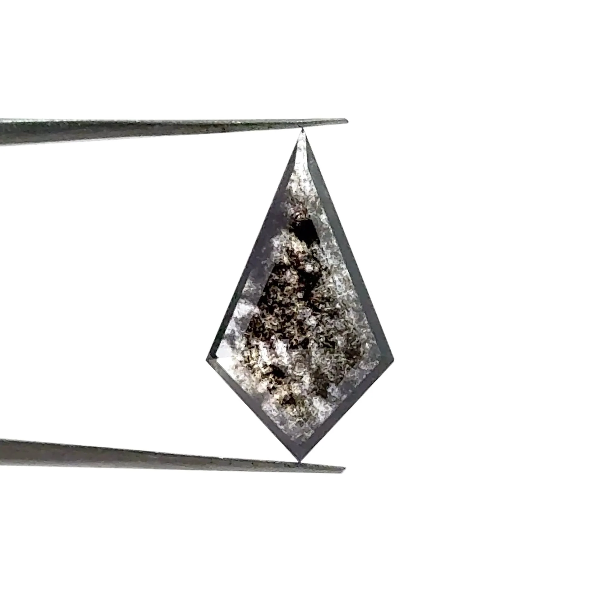 1.80ct | Salt & Pepper Kite Shape Step Cut Lab Diamond - Image 3