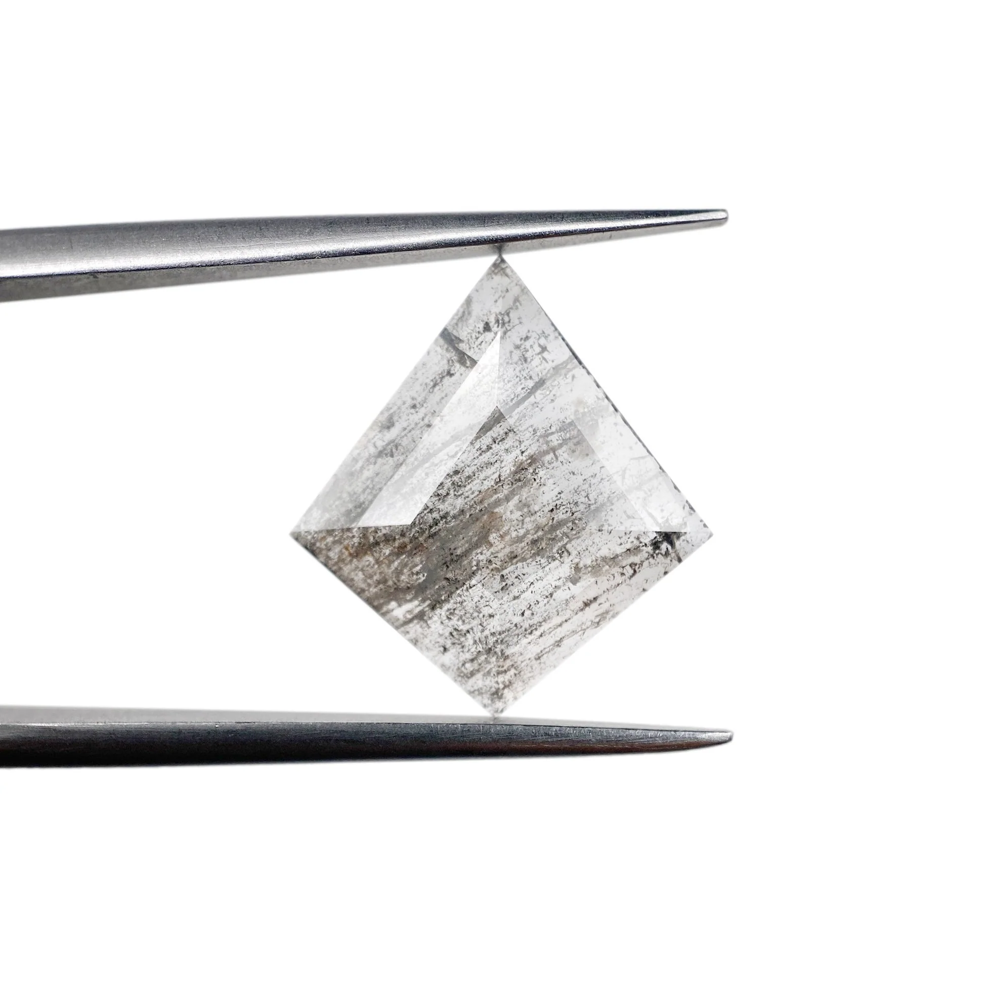 1.86ct | Salt & Pepper Kite Shape Rose Cut Diamond - Image 2