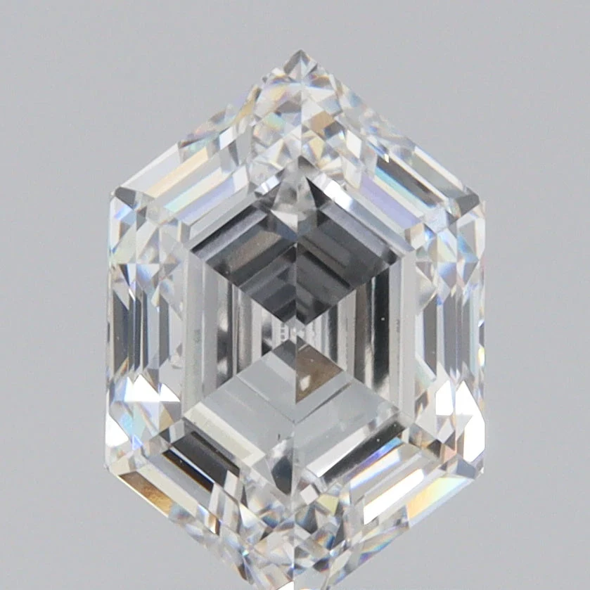 2.00ct | E/VVS2 Hexagon Shape Step Cut Lab Diamond (IGI)