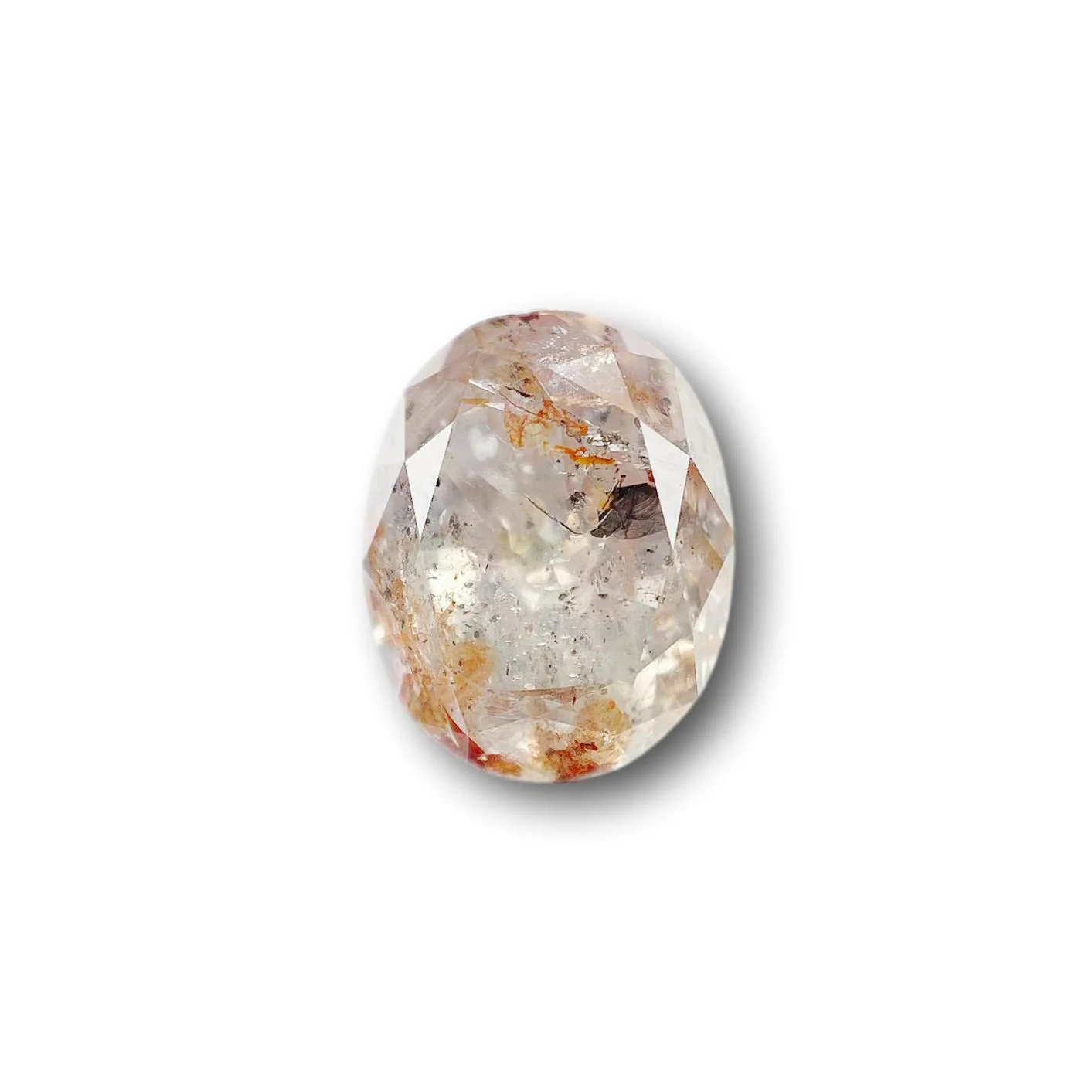 2.15ct | Rustic Reddish Gray Oval Shape Brilliant Cut Diamond