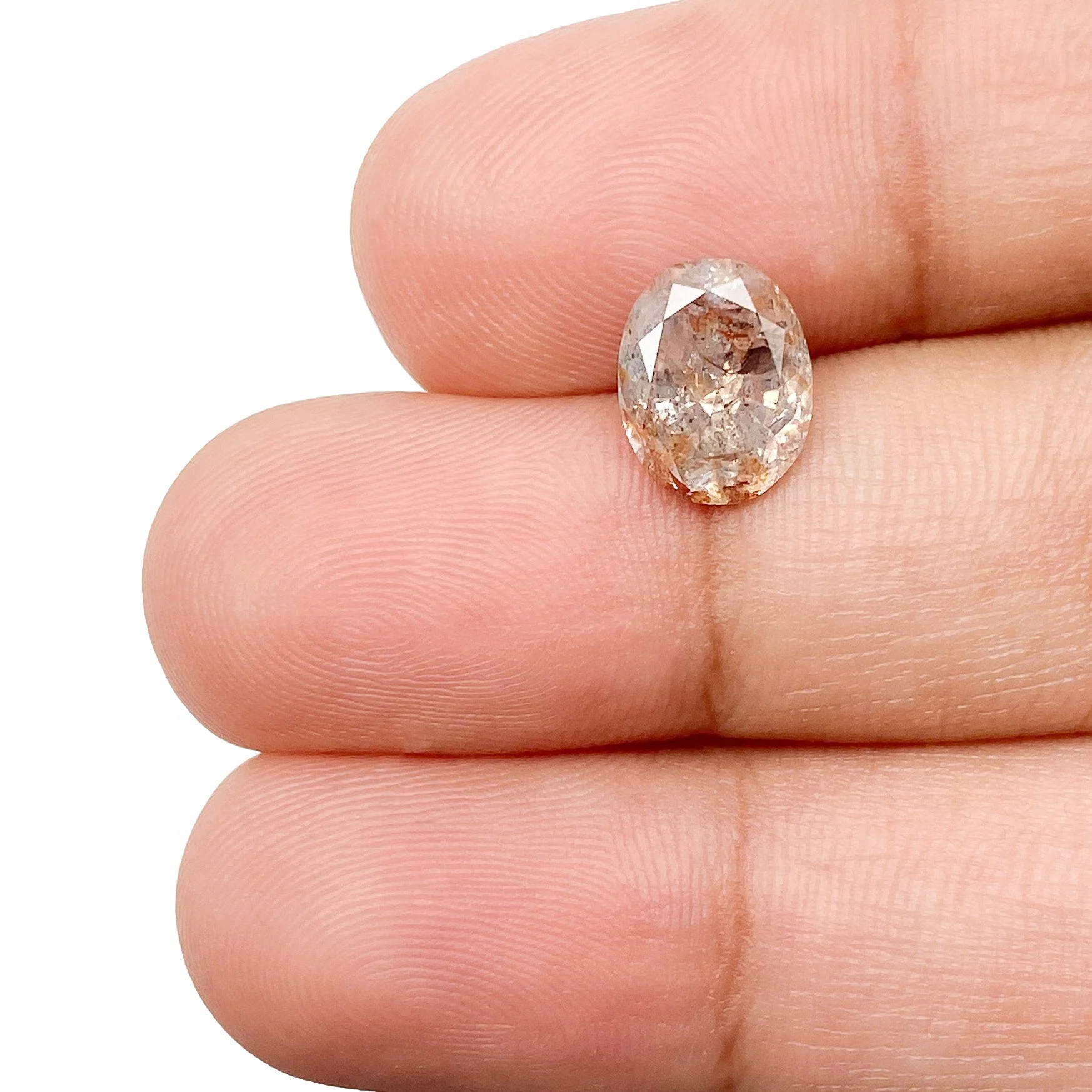 2.15ct | Rustic Reddish Gray Oval Shape Brilliant Cut Diamond - Image 3