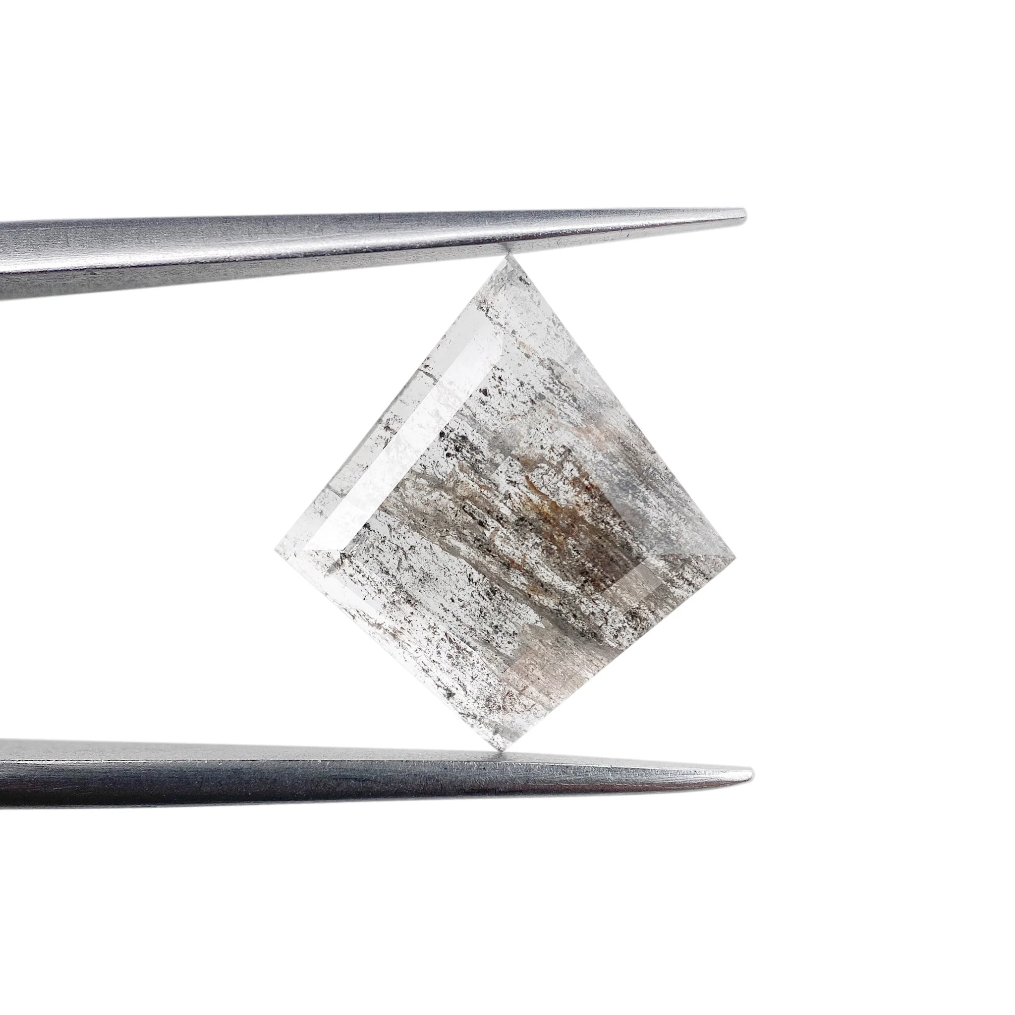 2.31ct | Salt & Pepper Kite Shape Rose Cut Diamond - Image 2