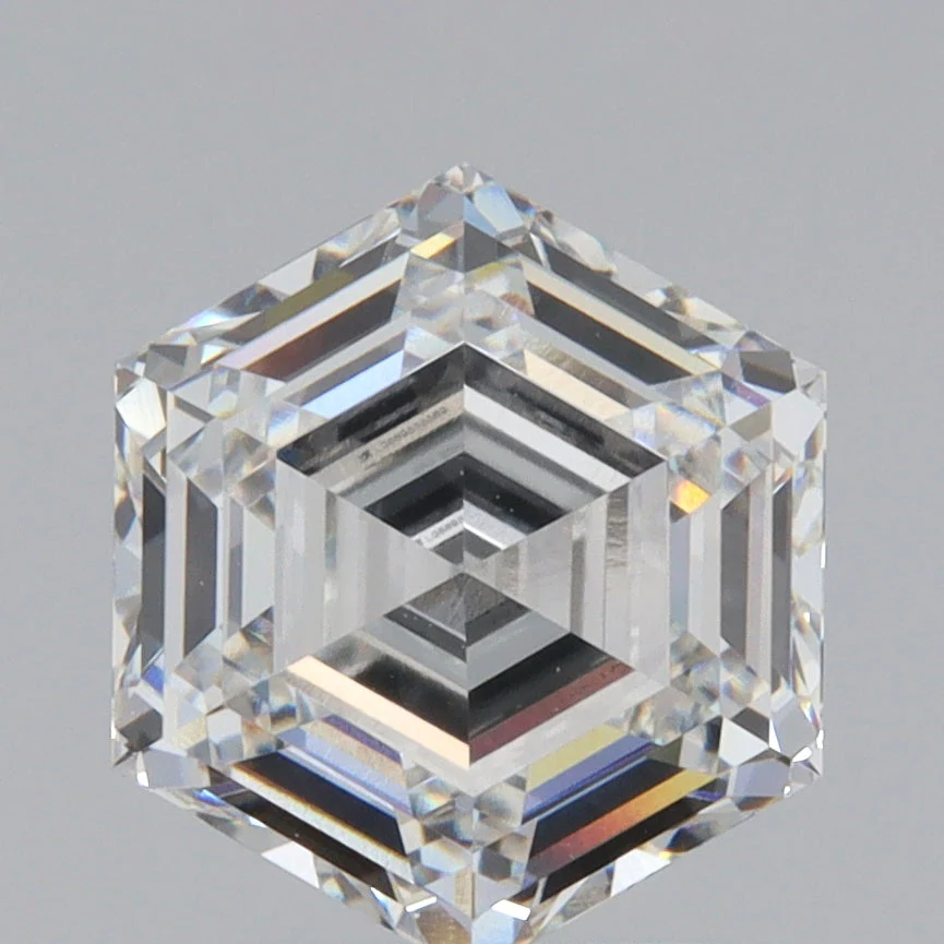2.81ct | F/VS1 Hexagon Shape Step Cut Lab Diamond (IGI)