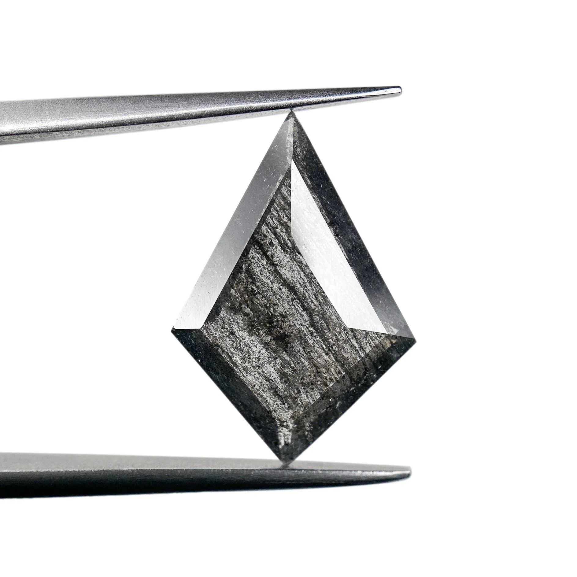 2.96ct | Salt & Pepper Kite Shape Step Cut Diamond - Image 2