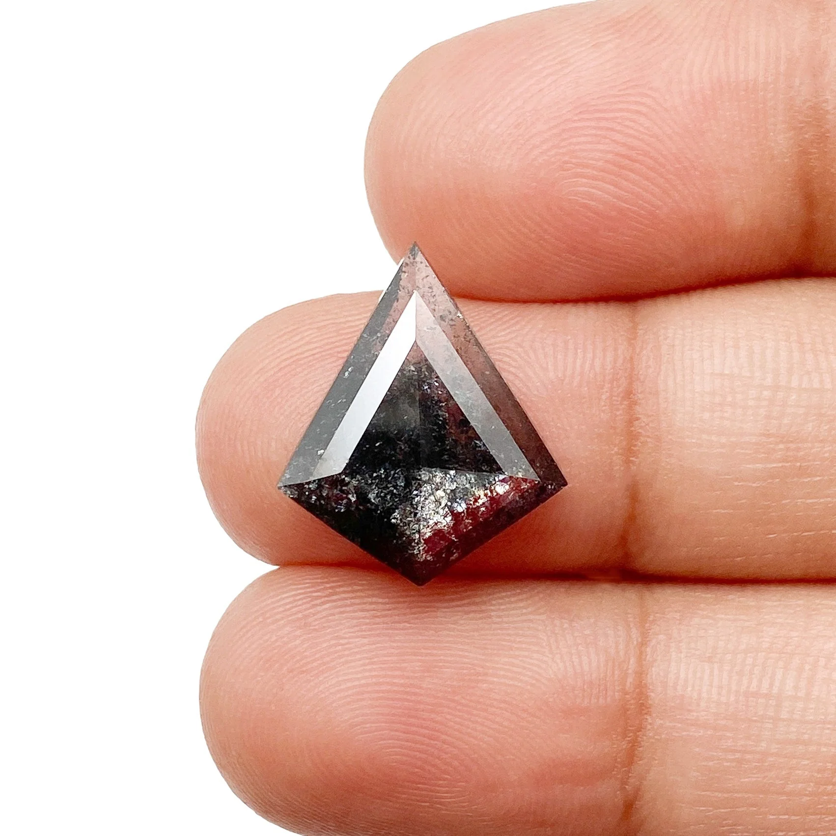 5.13ct | Salt & Pepper Kite Shape Step Cut Diamond - Image 3