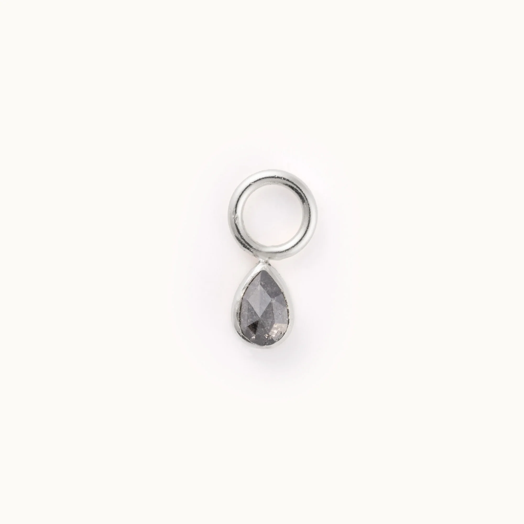Bezel Charm | Sterling Silver