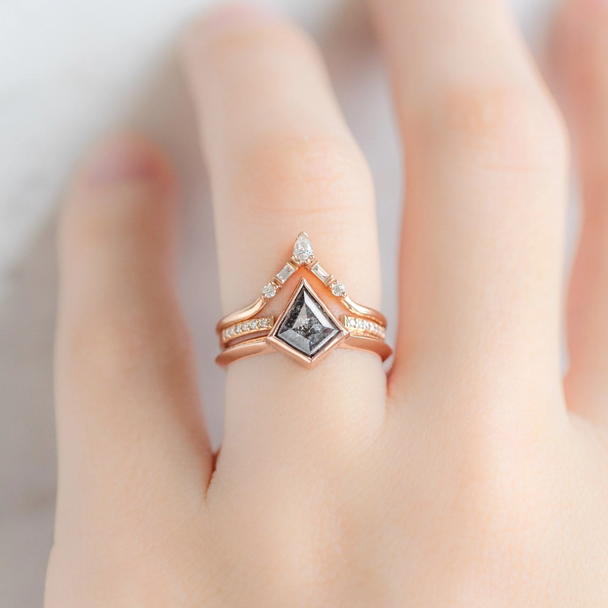 The Hazel Ring | Build Your Own Kite Black Diamond Engagement Ring - Image 10