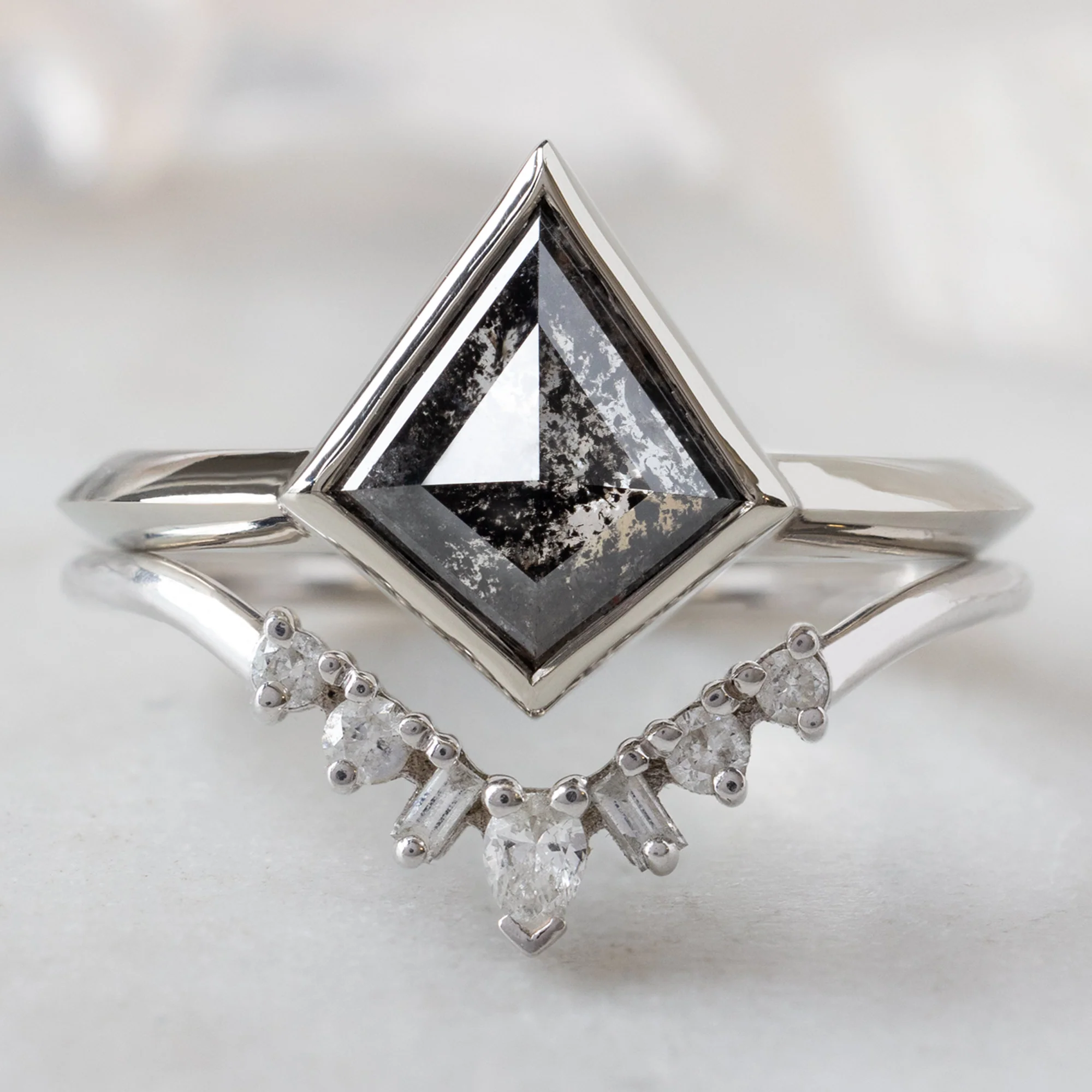 The Hazel Ring | Build Your Own Kite Black Diamond Engagement Ring - Image 6
