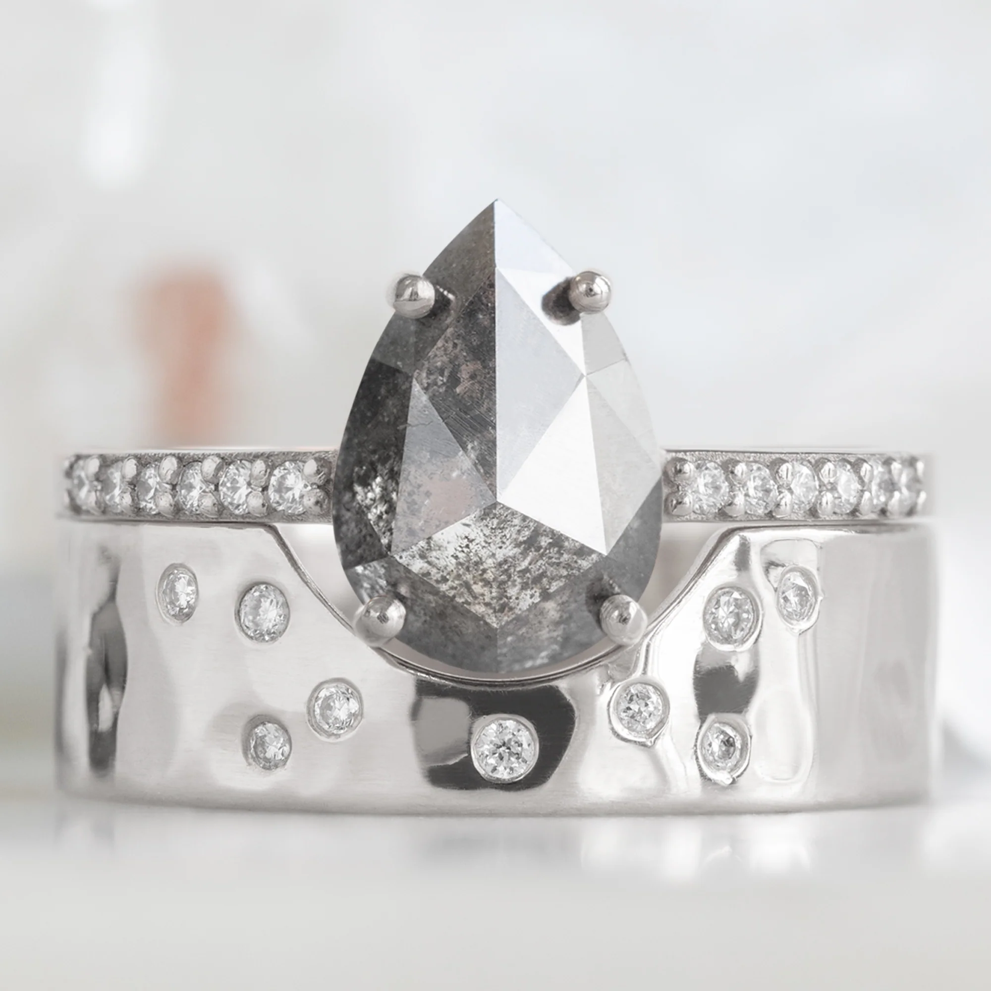 Constellation Arc Stacking Band | Yellow, Rose or White Gold - Image 8