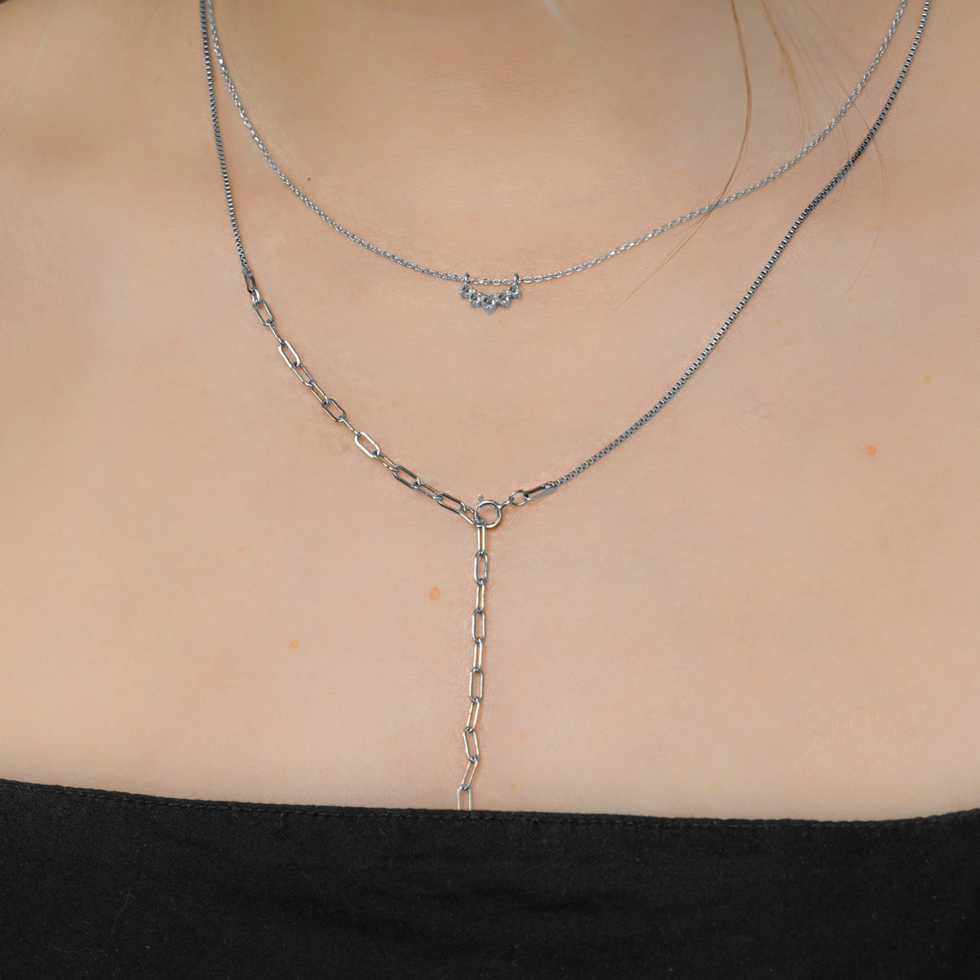 Salt and Pepper Diamond Sunburst Necklace | Yellow, Rose or White Gold - Image 9