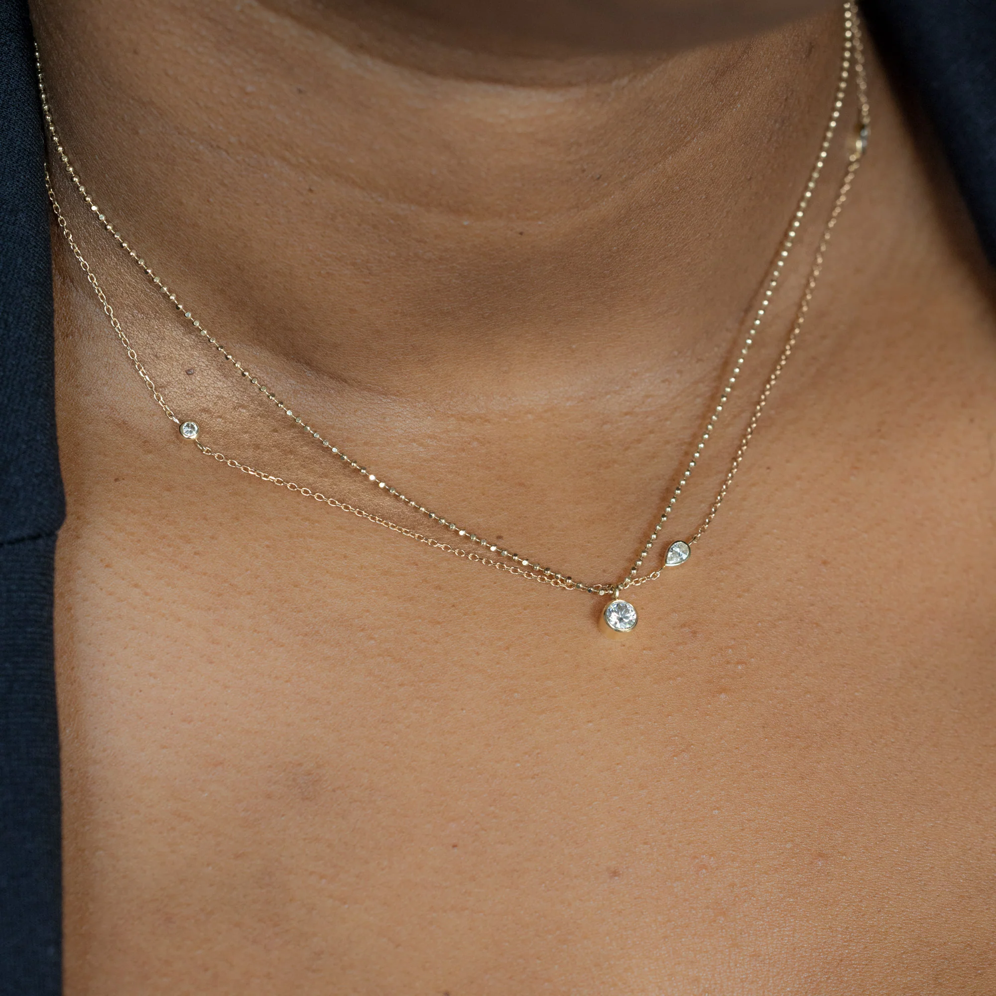 'Not Your Typical Solitaire' Diamond Necklace | Yellow Gold - Image 3