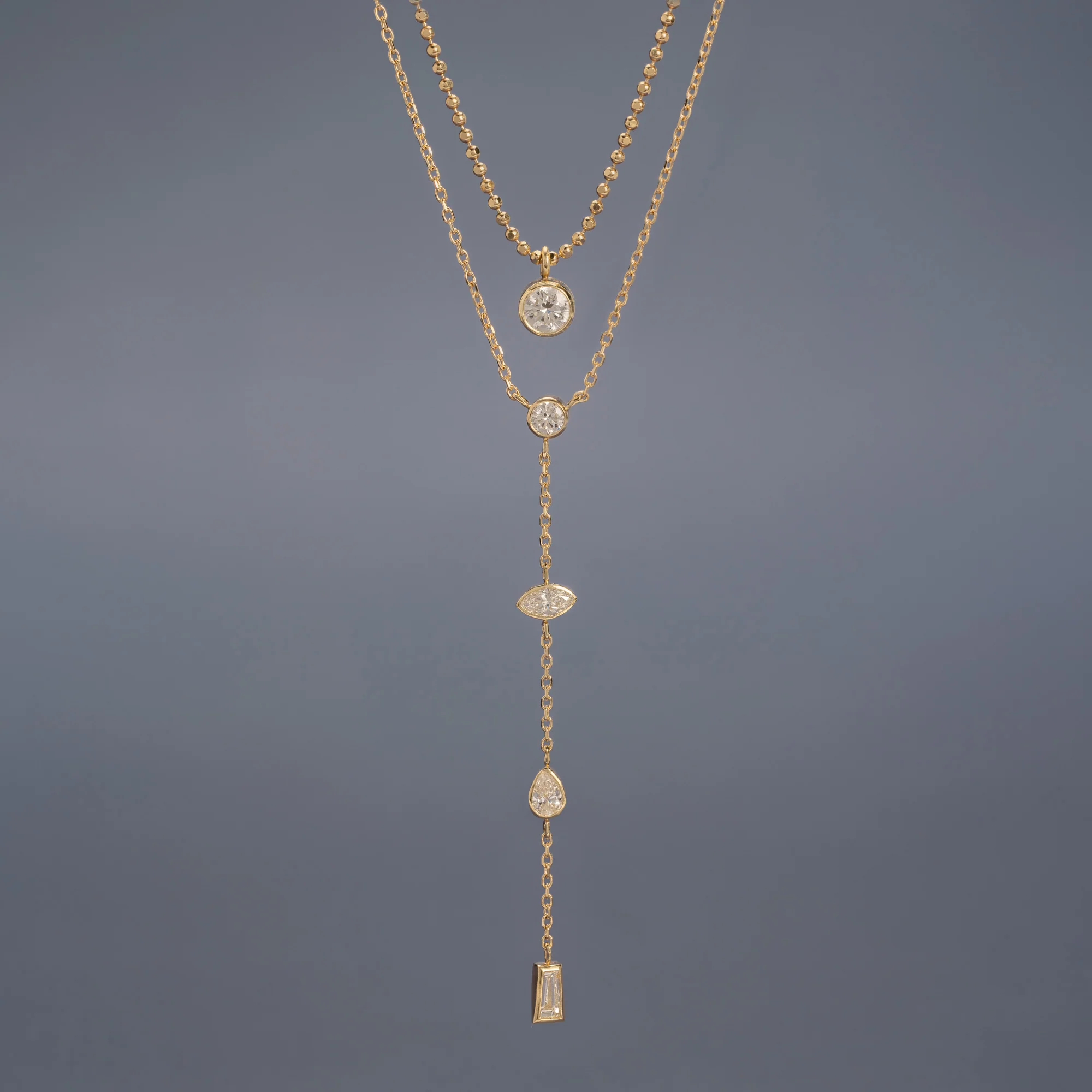 'Not Your Typical Solitaire' Diamond Necklace | Yellow Gold - Image 4