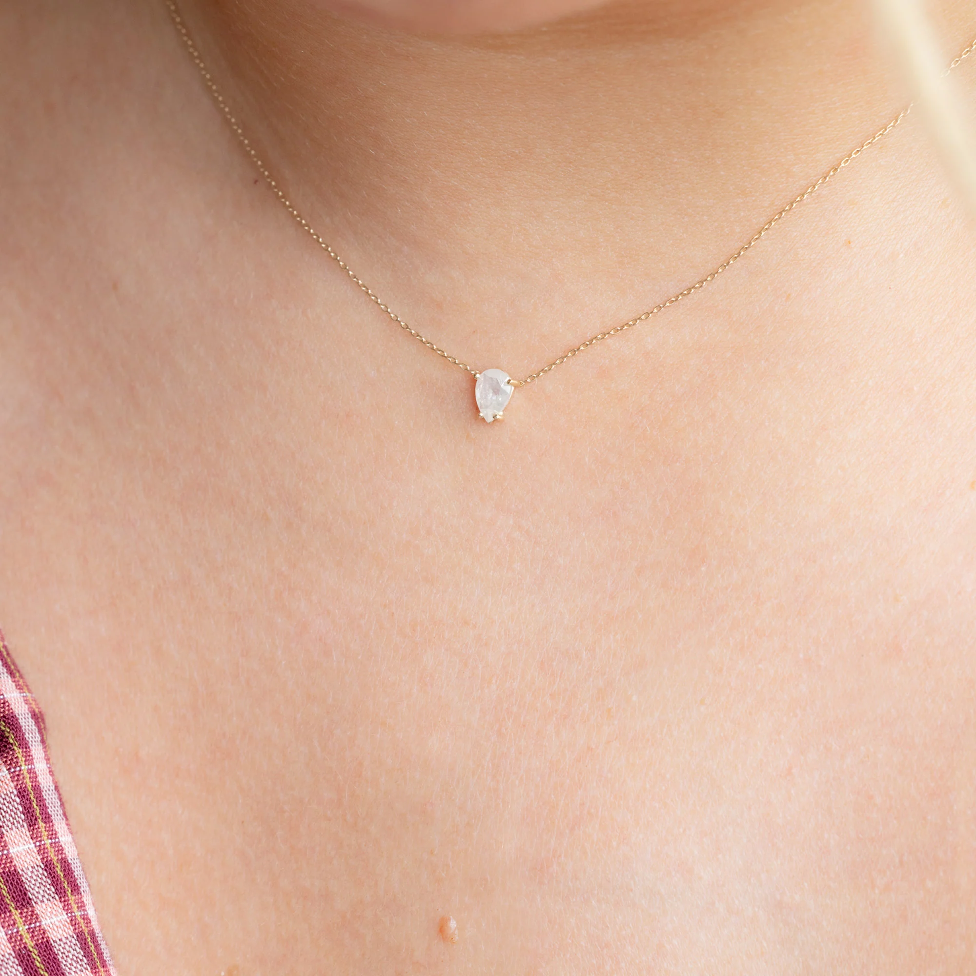 One of a Kind Diamond Necklace | Choose Your Stone - Image 2