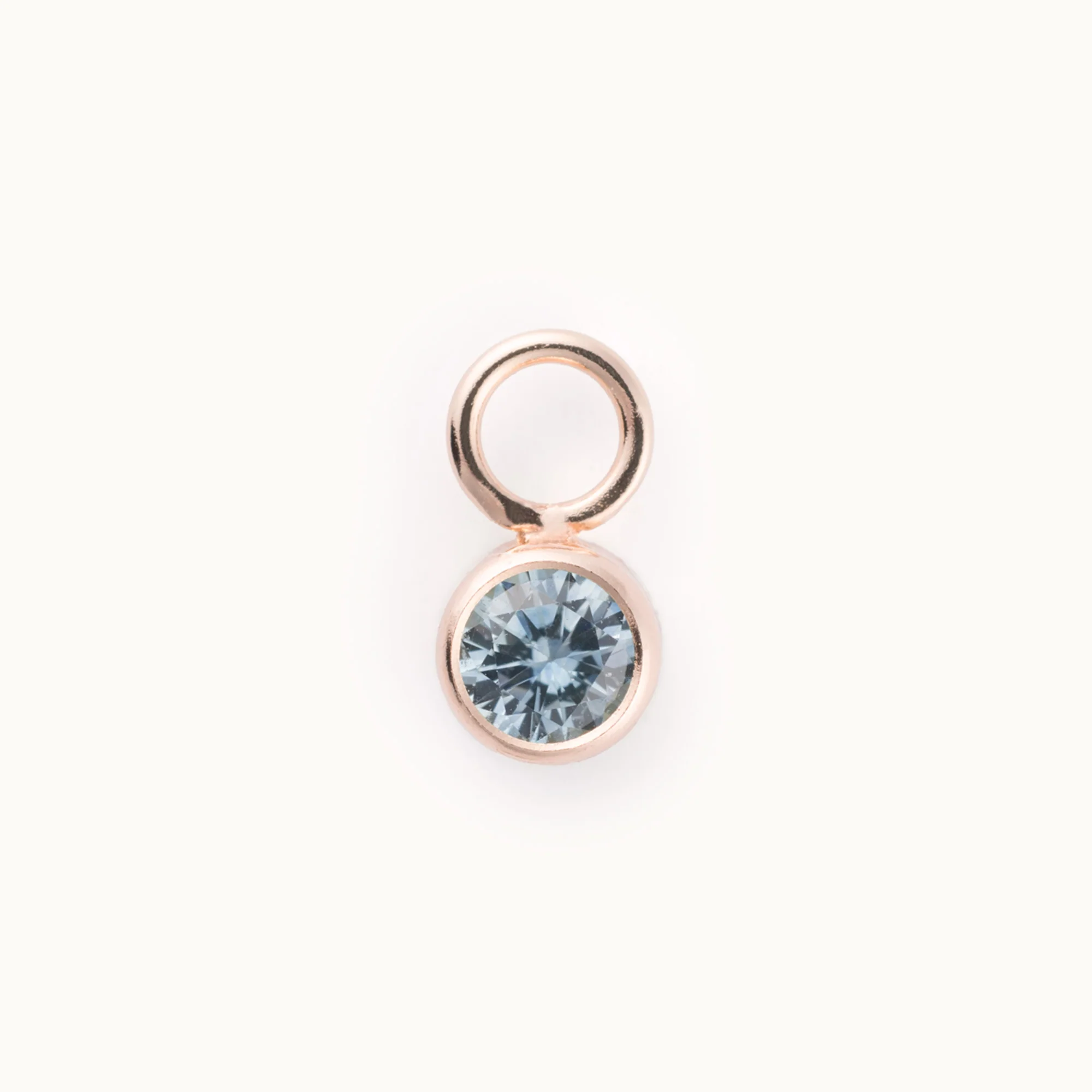 Round Bezel Charm |  Rose Gold
