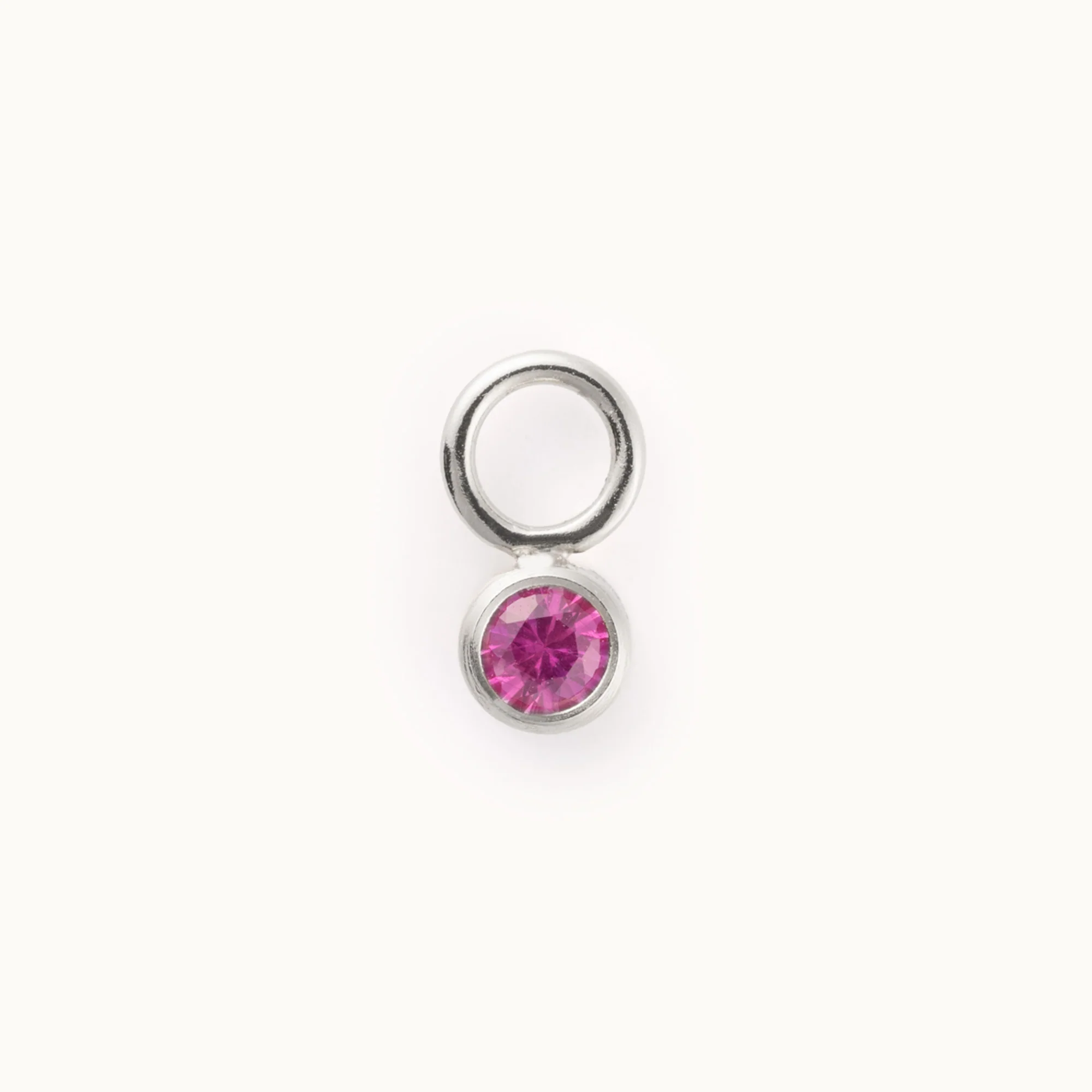 Round Bezel Charm | Sterling Silver - Image 2