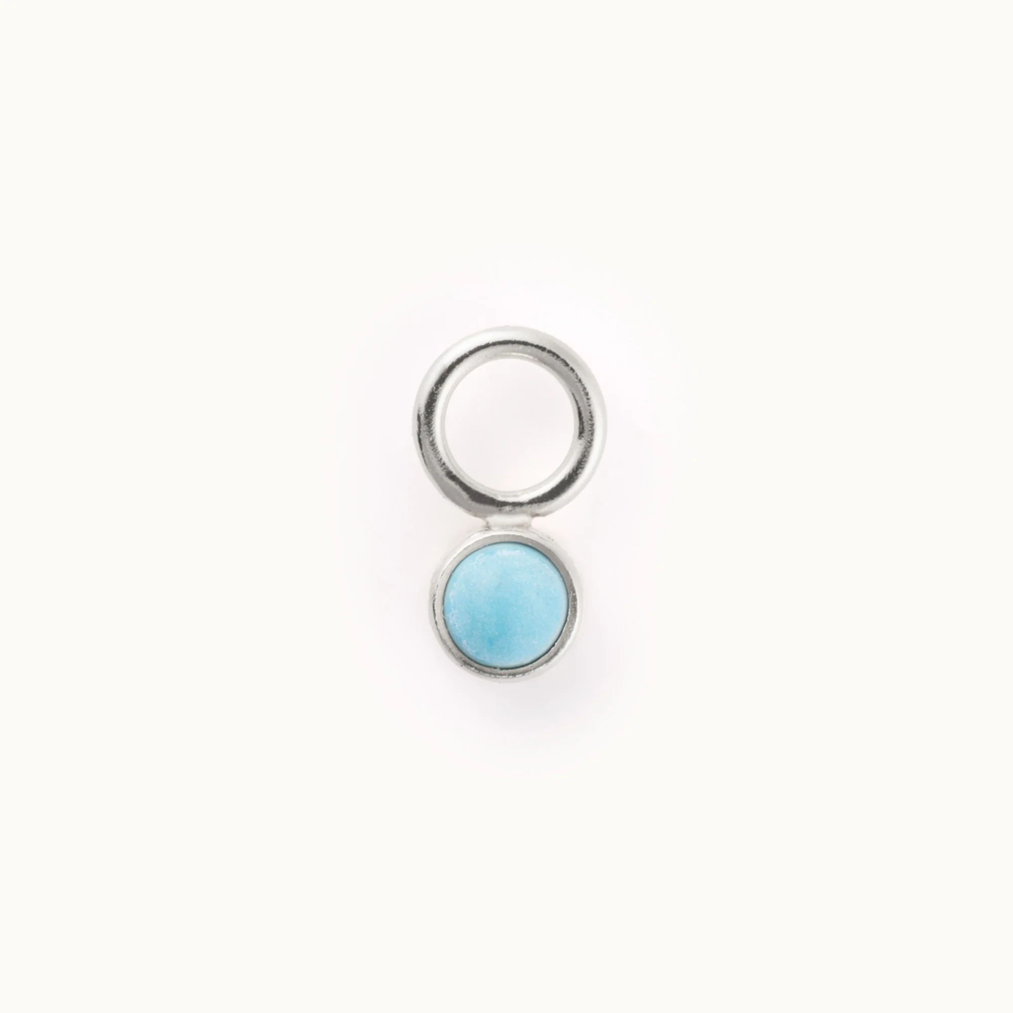 Round Bezel Charm | Sterling Silver - Image 4