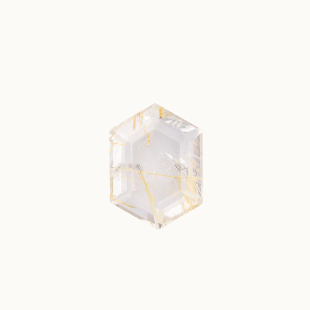 Rutilated Quartz - Hexagon - Image 2