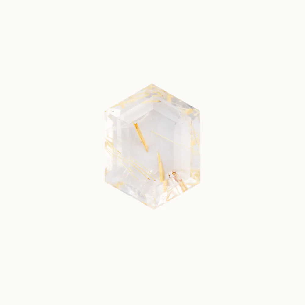 Rutilated Quartz - Hexagon - Image 3