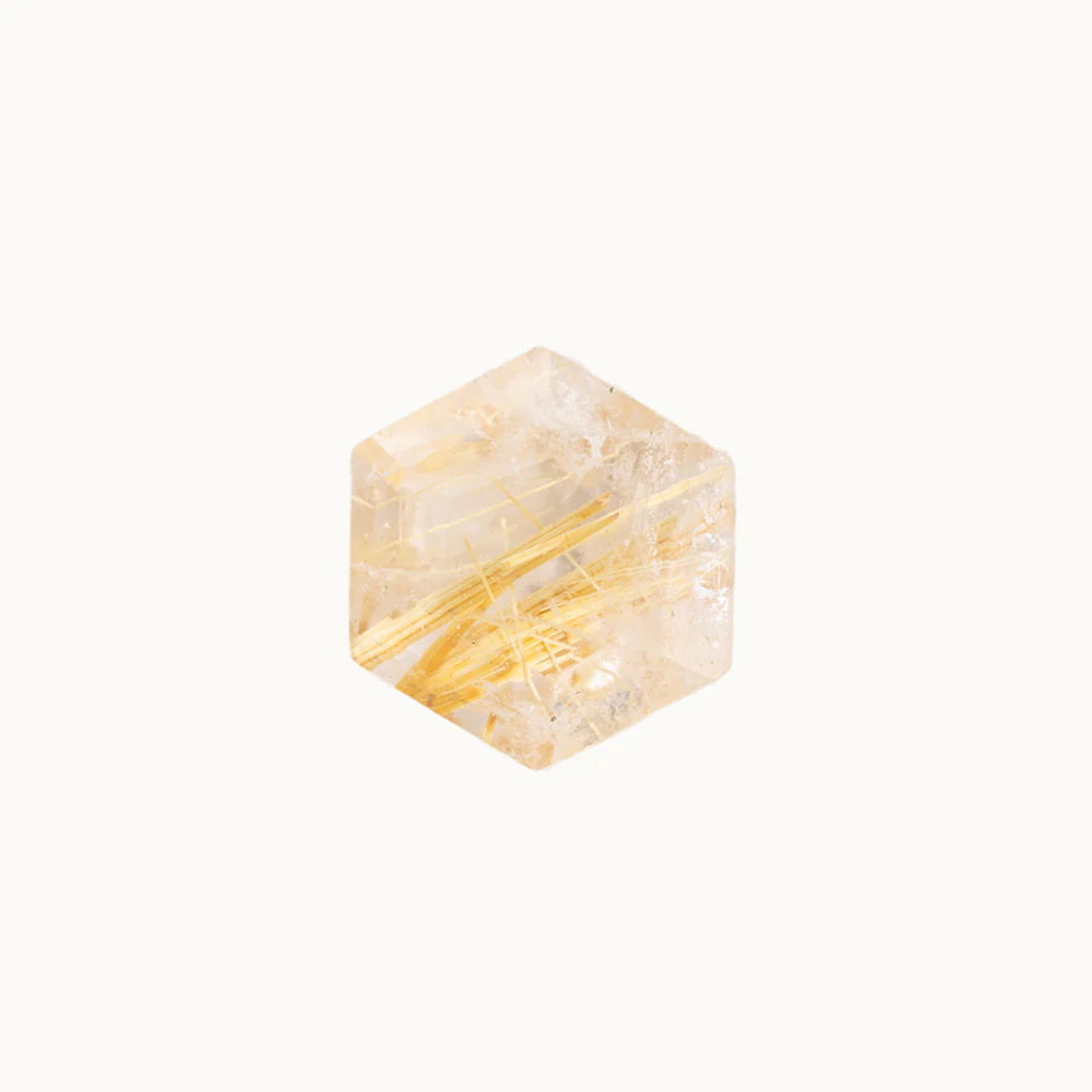 Rutilated Quartz - Hexagon - Image 4