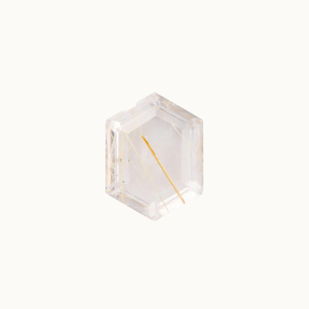 Rutilated Quartz - Hexagon - Image 5