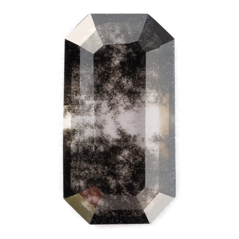 Salt and Pepper Diamonds - Emerald/Cushion Cut - Image 10