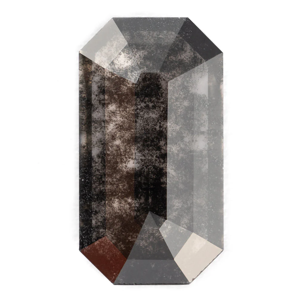 Salt and Pepper Diamonds - Emerald/Cushion Cut - Image 11